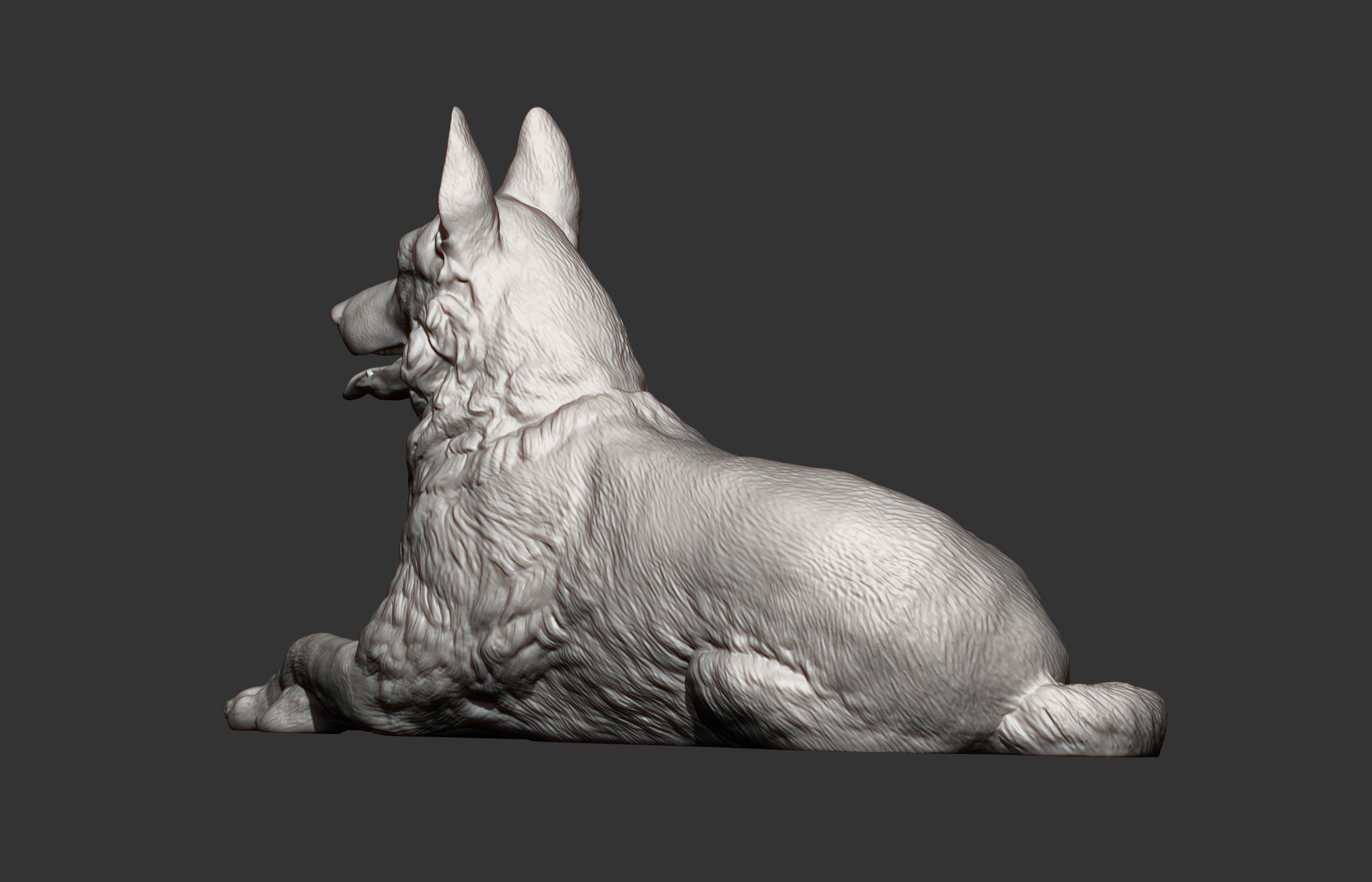 German Shepherd 3D print model 3D print model_6
