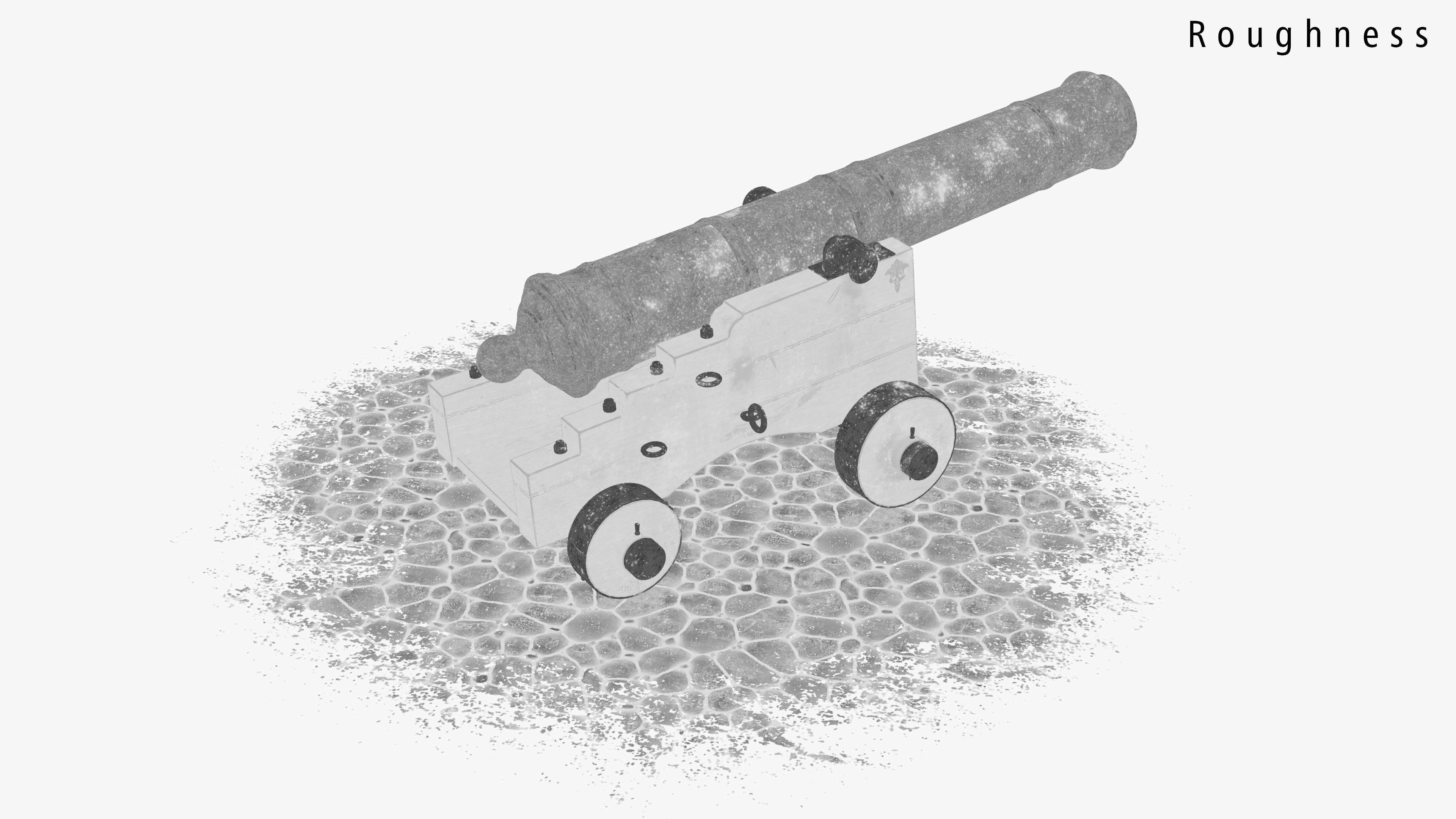 Vintage-Cannon old cannon 3D model_17