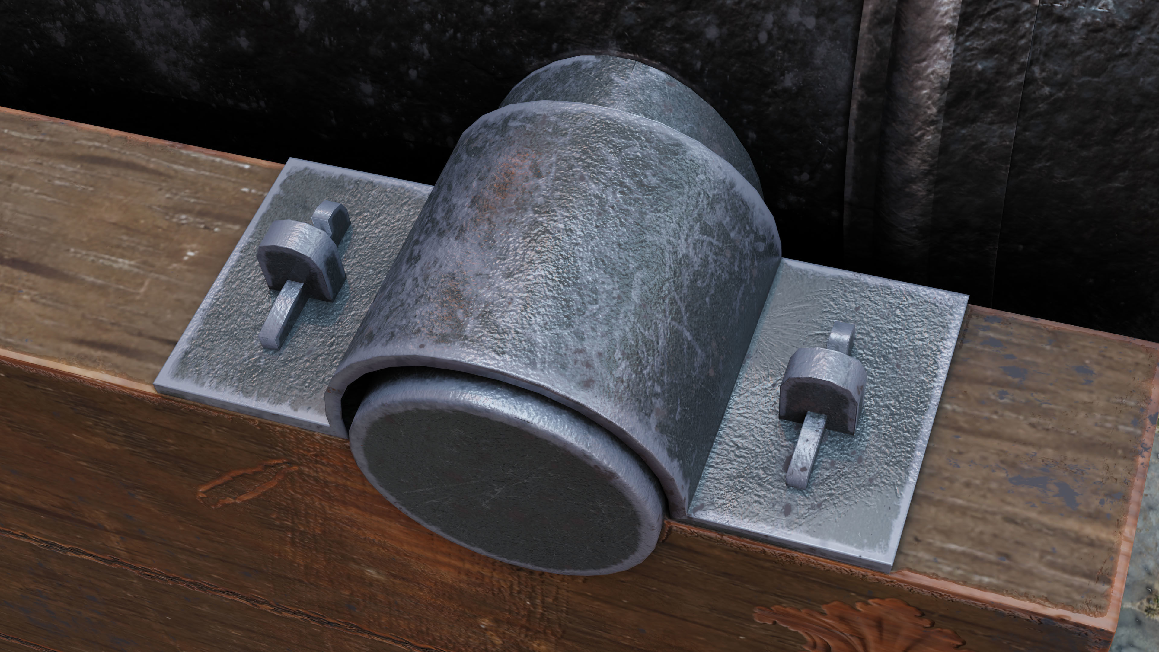 Vintage-Cannon old cannon 3D model_10