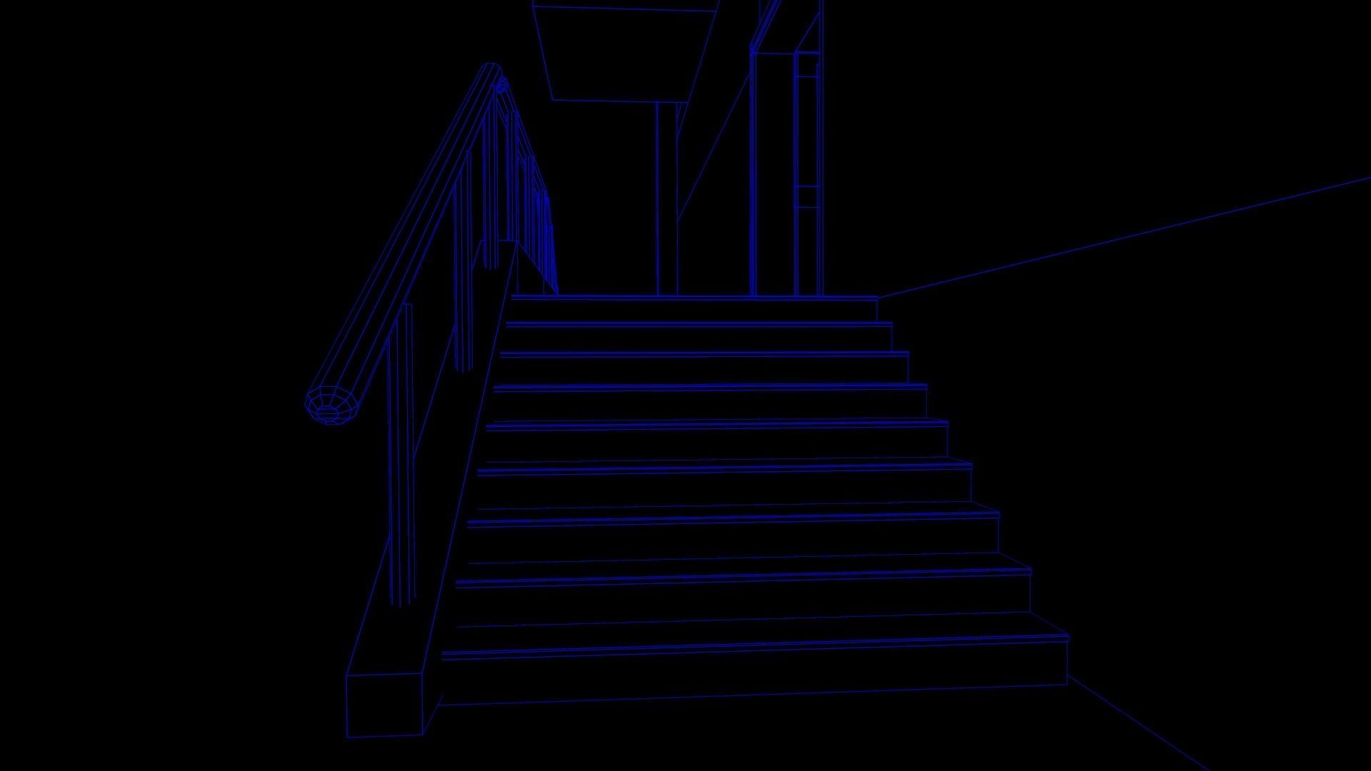 House Horror Low-poly 3D model_19