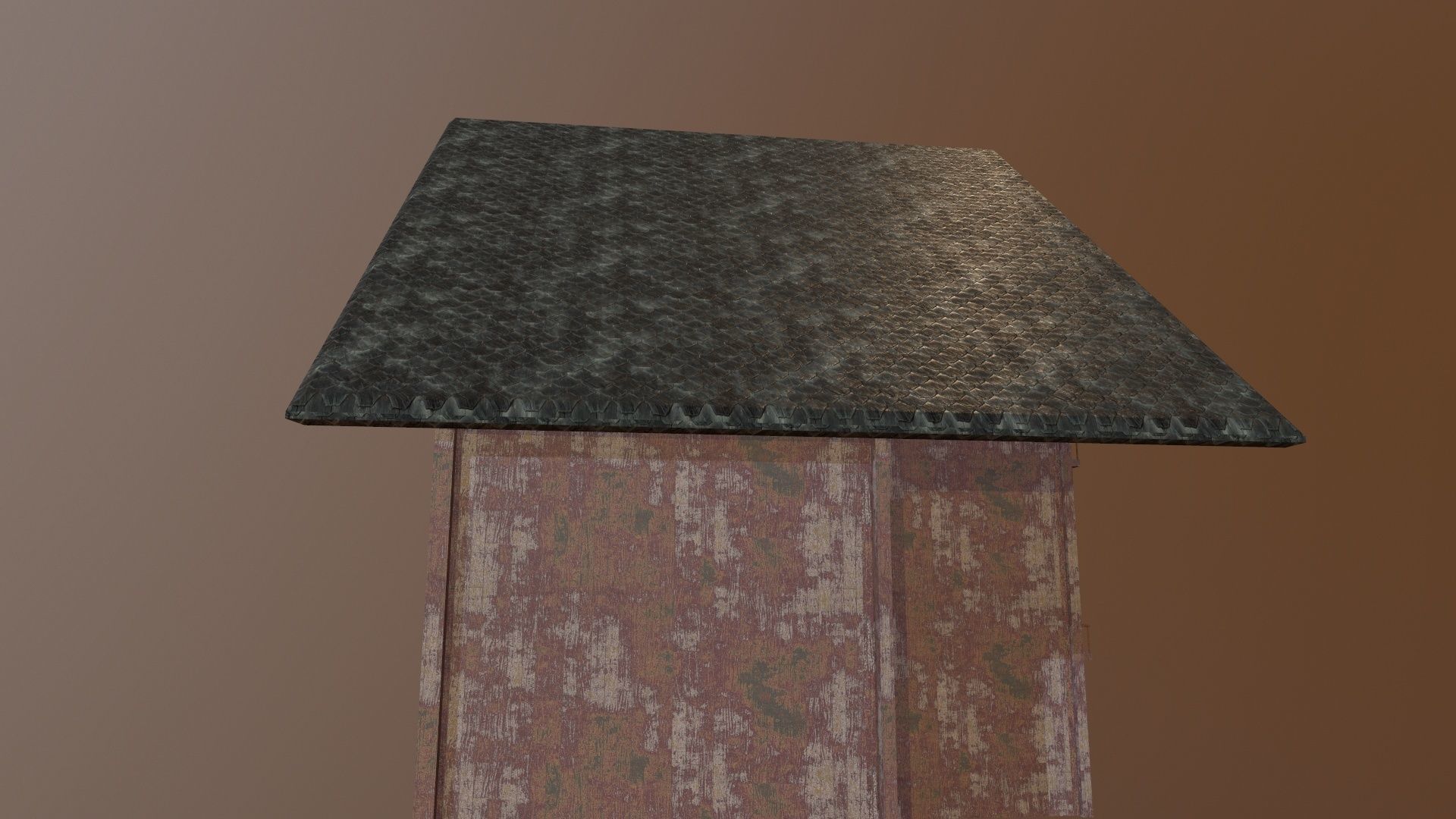 House Horror Low-poly 3D model_4