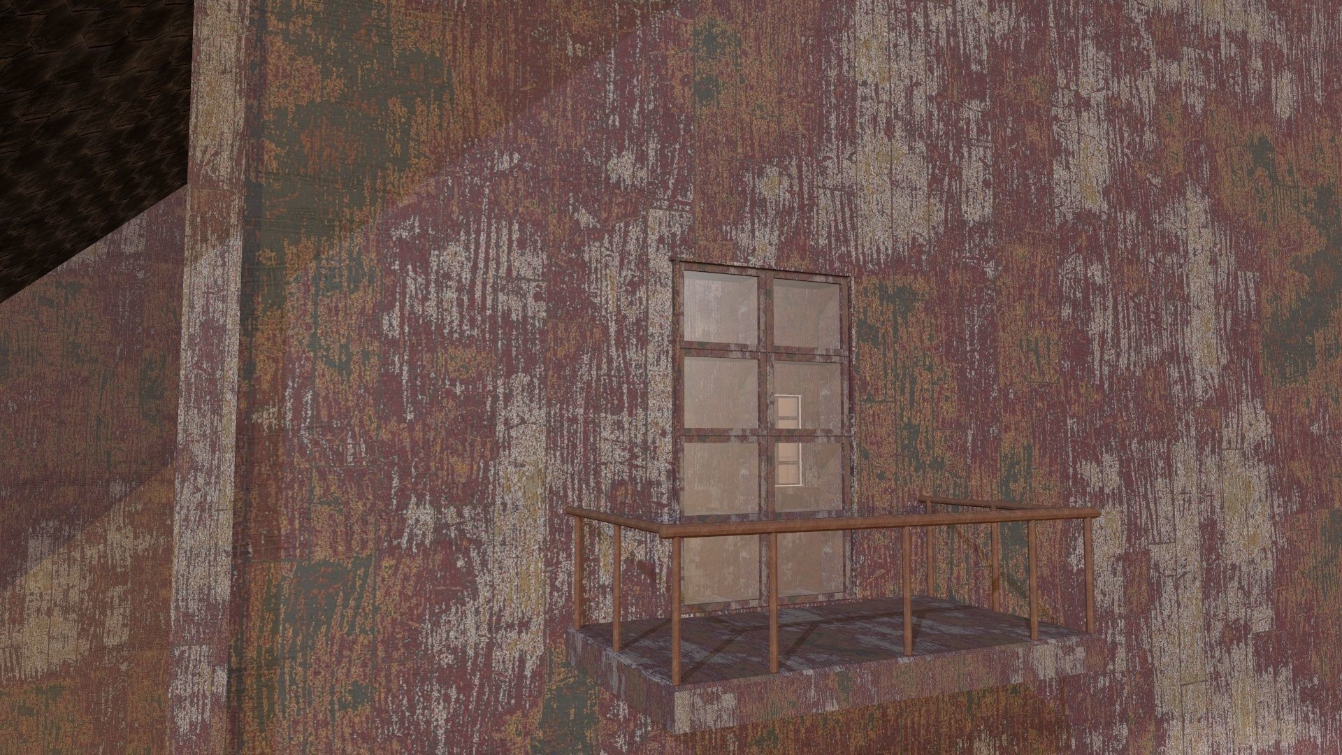 House Horror Low-poly 3D model_7