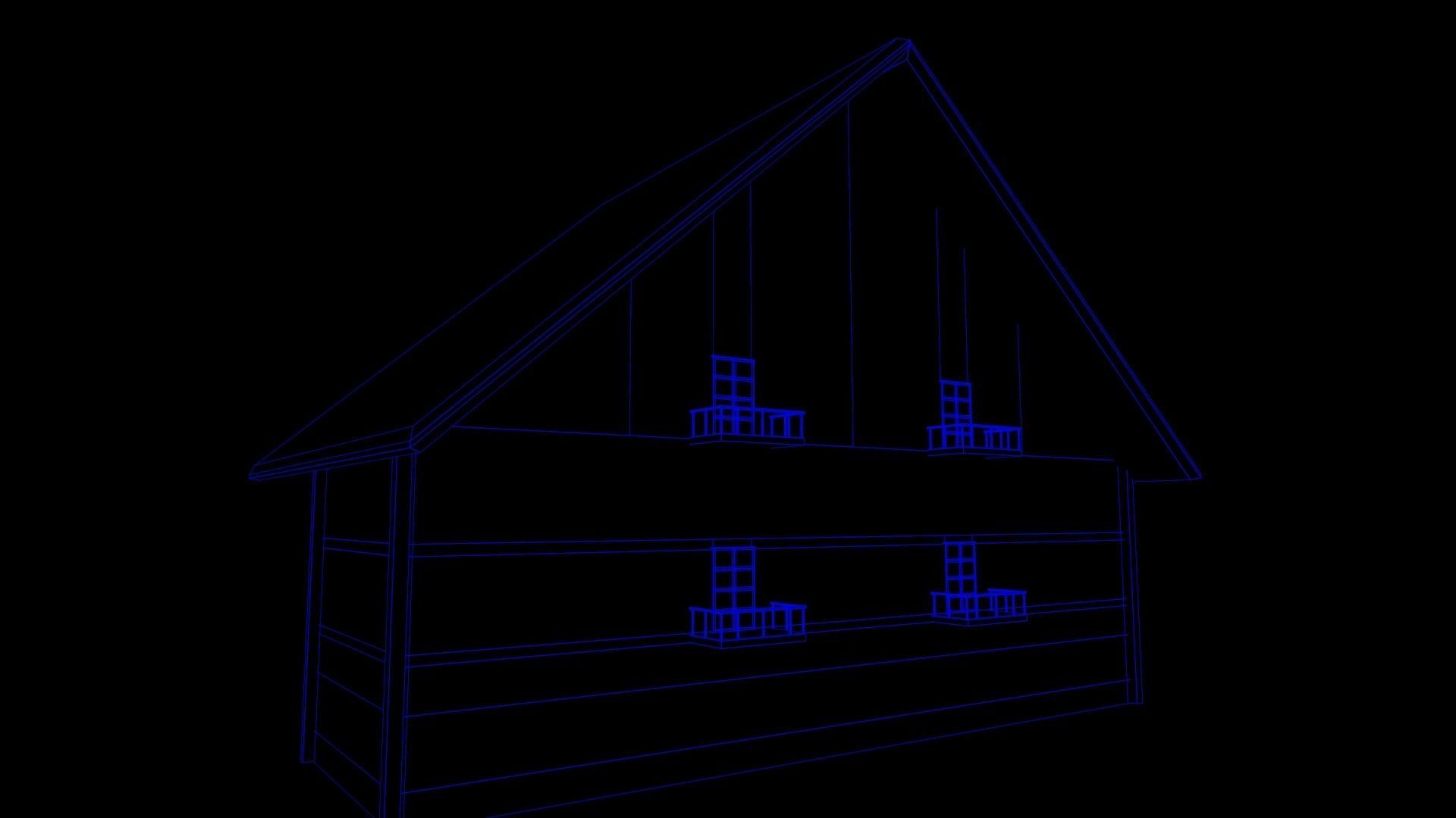 House Horror Low-poly 3D model_13