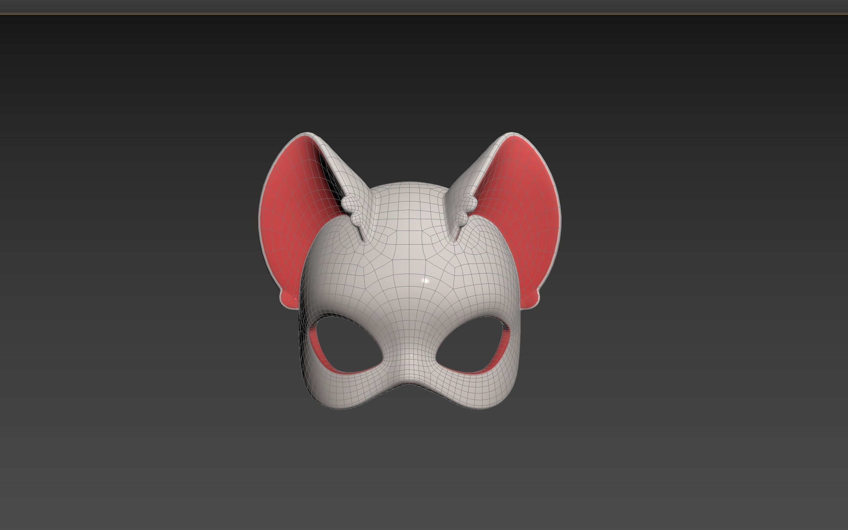 Prop109 Cat Mask 3D model_13