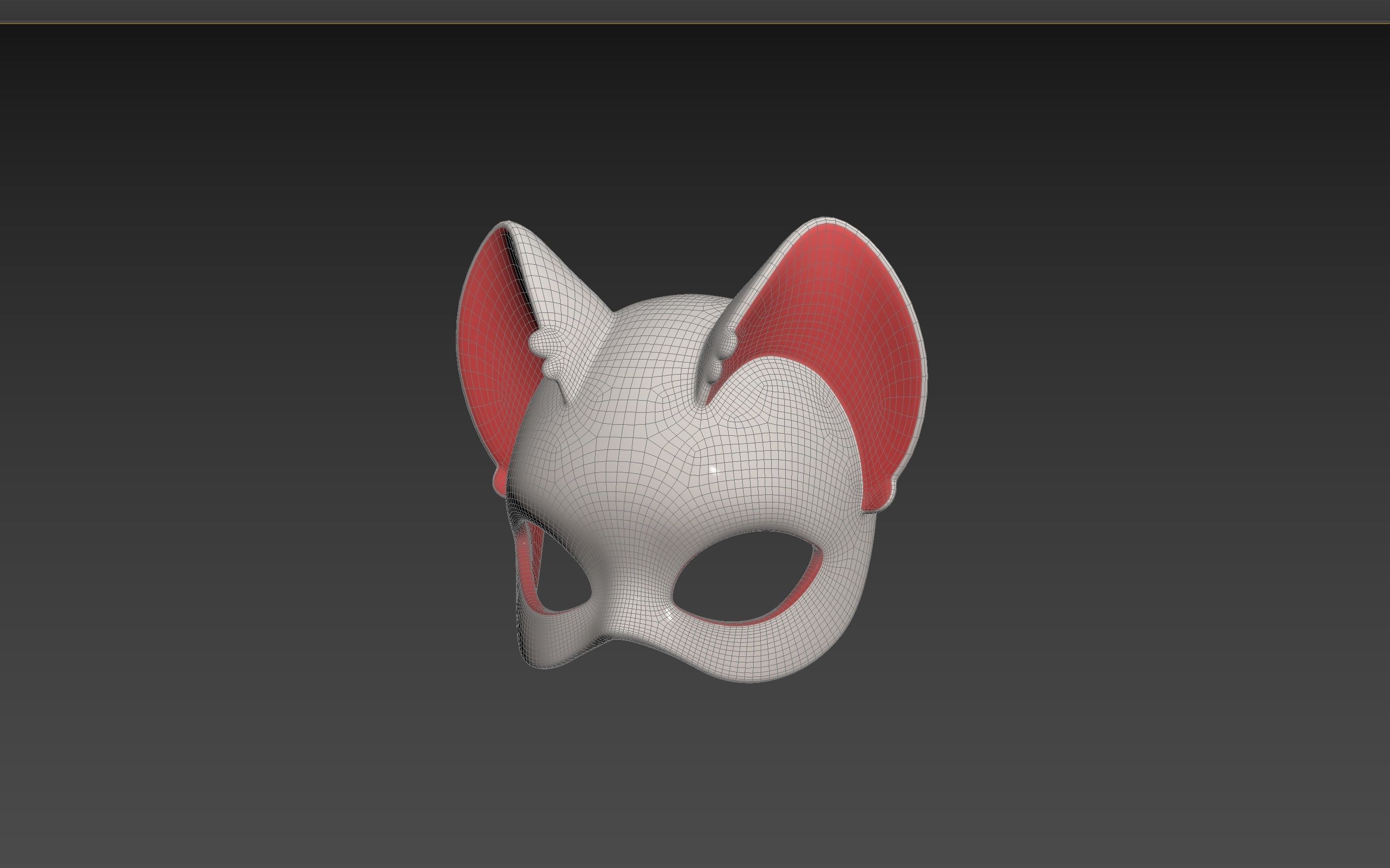 Prop109 Cat Mask 3D model_12