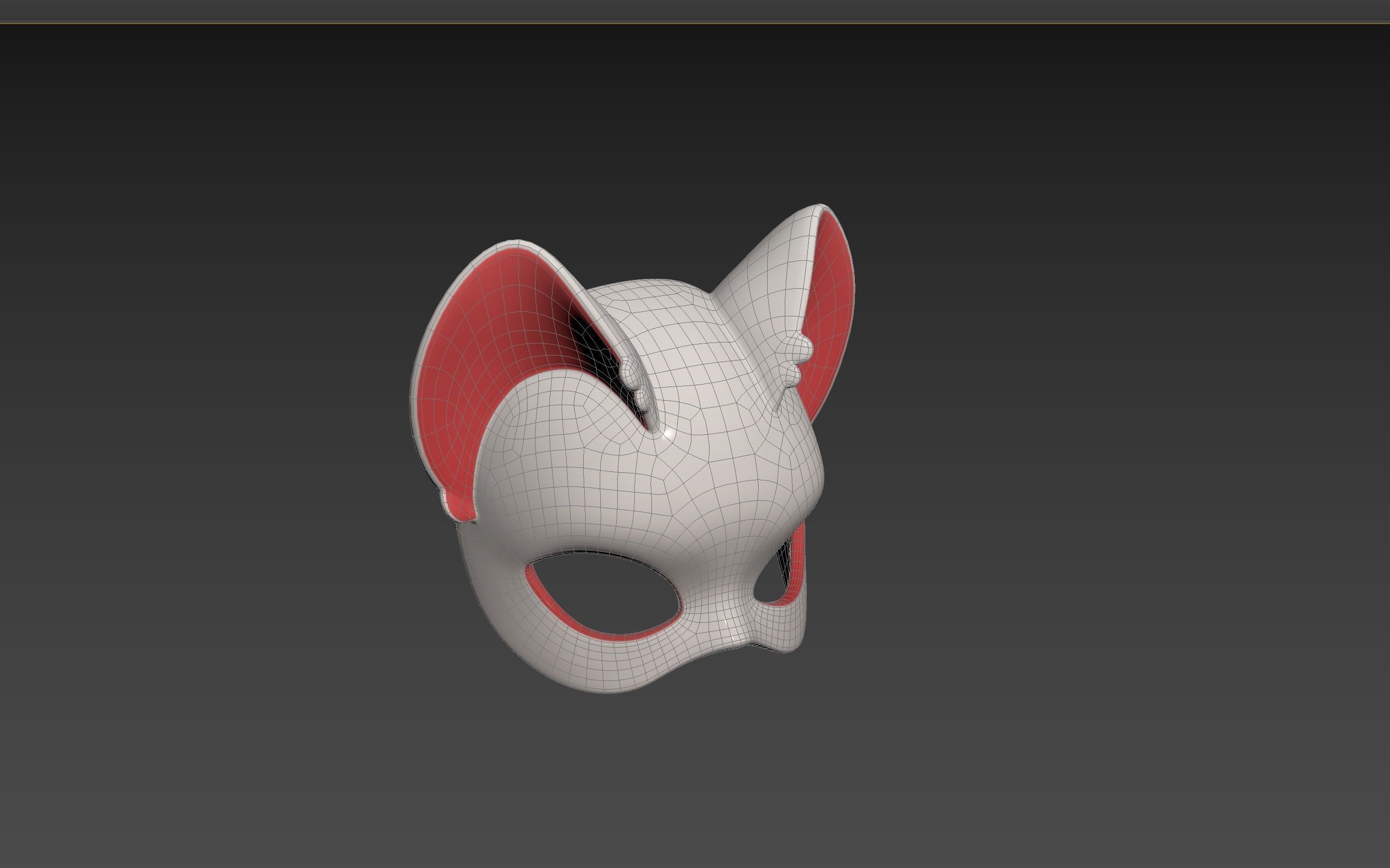 Prop109 Cat Mask 3D model_14