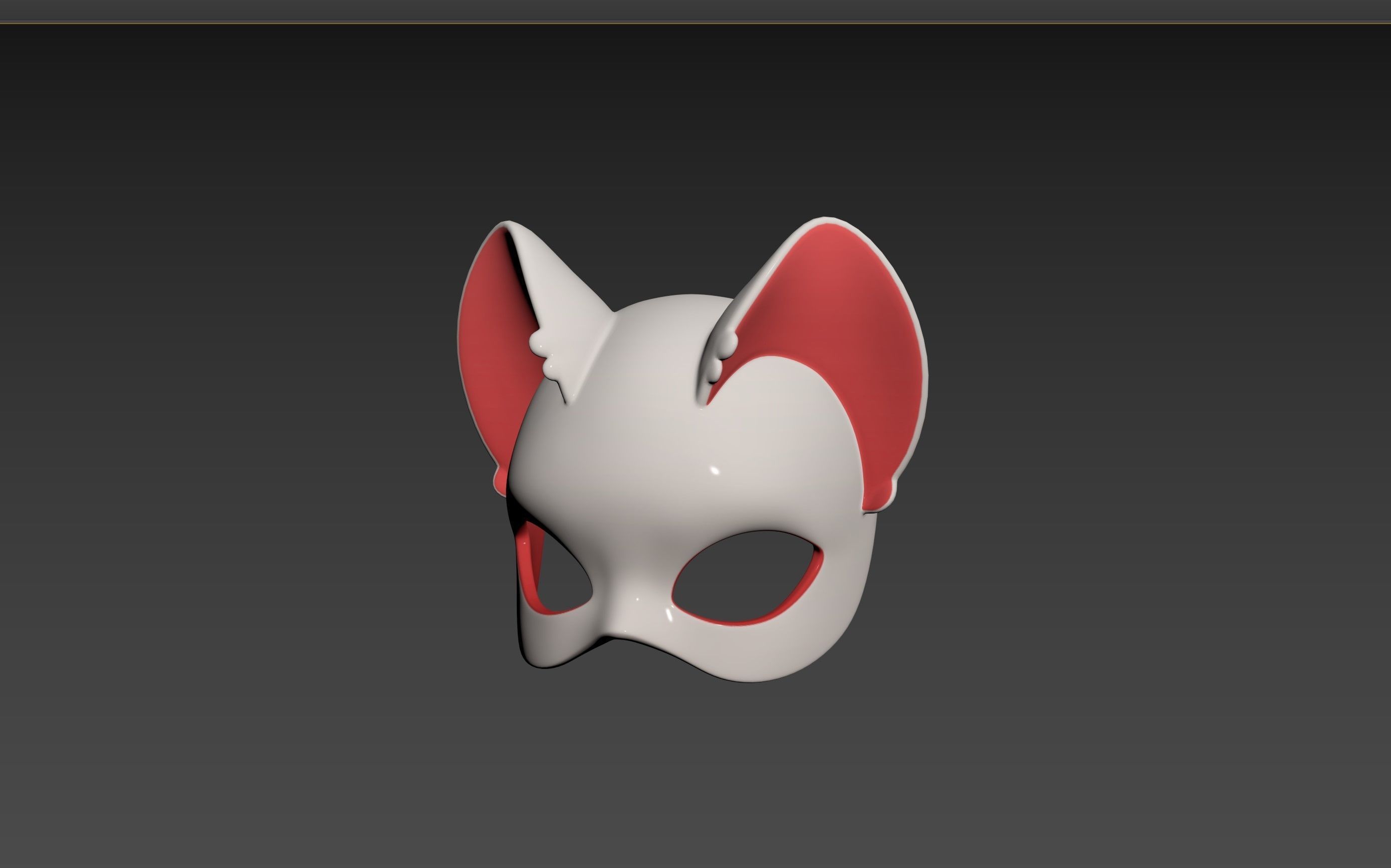 Prop109 Cat Mask 3D model_10