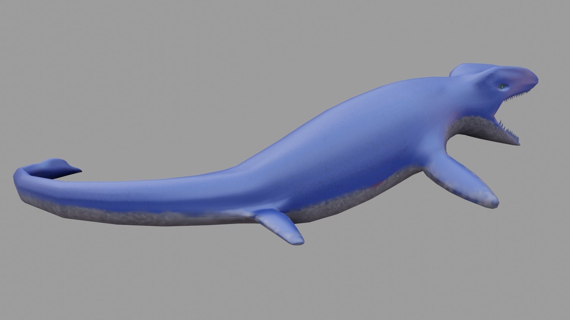 Mosasaurus Low Poly - Rigged Low-poly 3D model_3