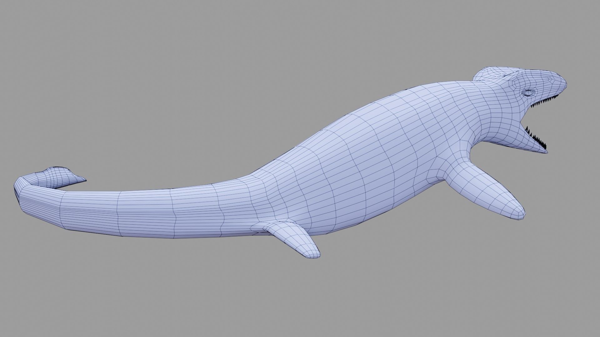 Mosasaurus Low Poly - Rigged Low-poly 3D model_11