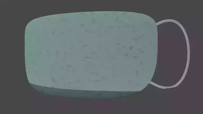 Ultimately simple mask low poly 3D model