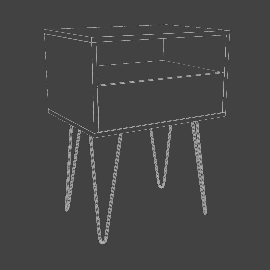 Small side table 3D model_4