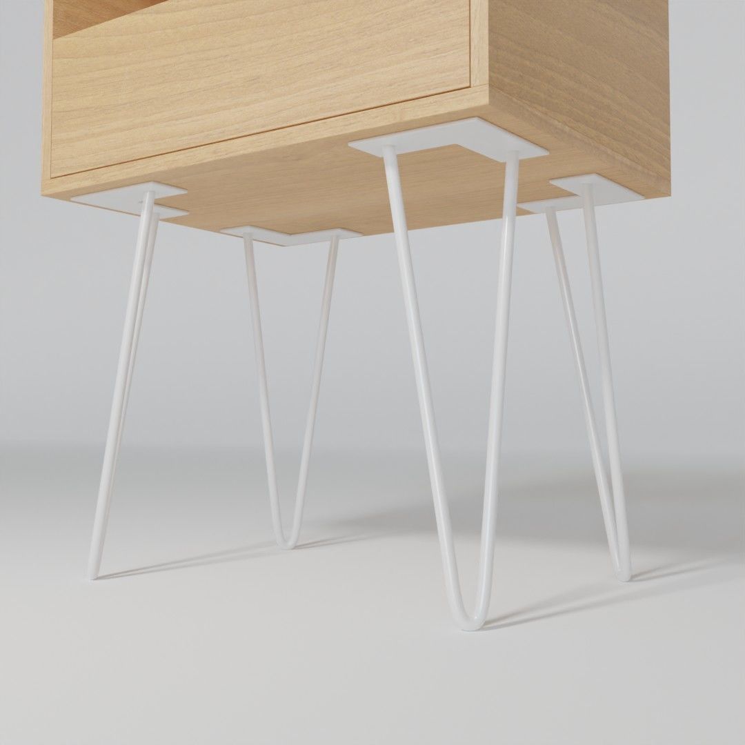Small side table 3D model_3