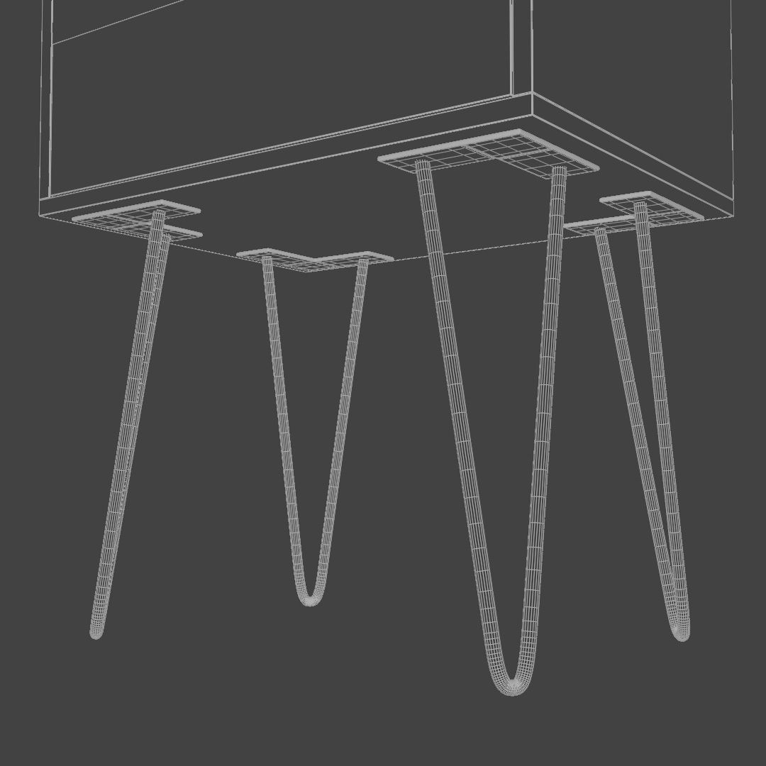 Small side table 3D model_7