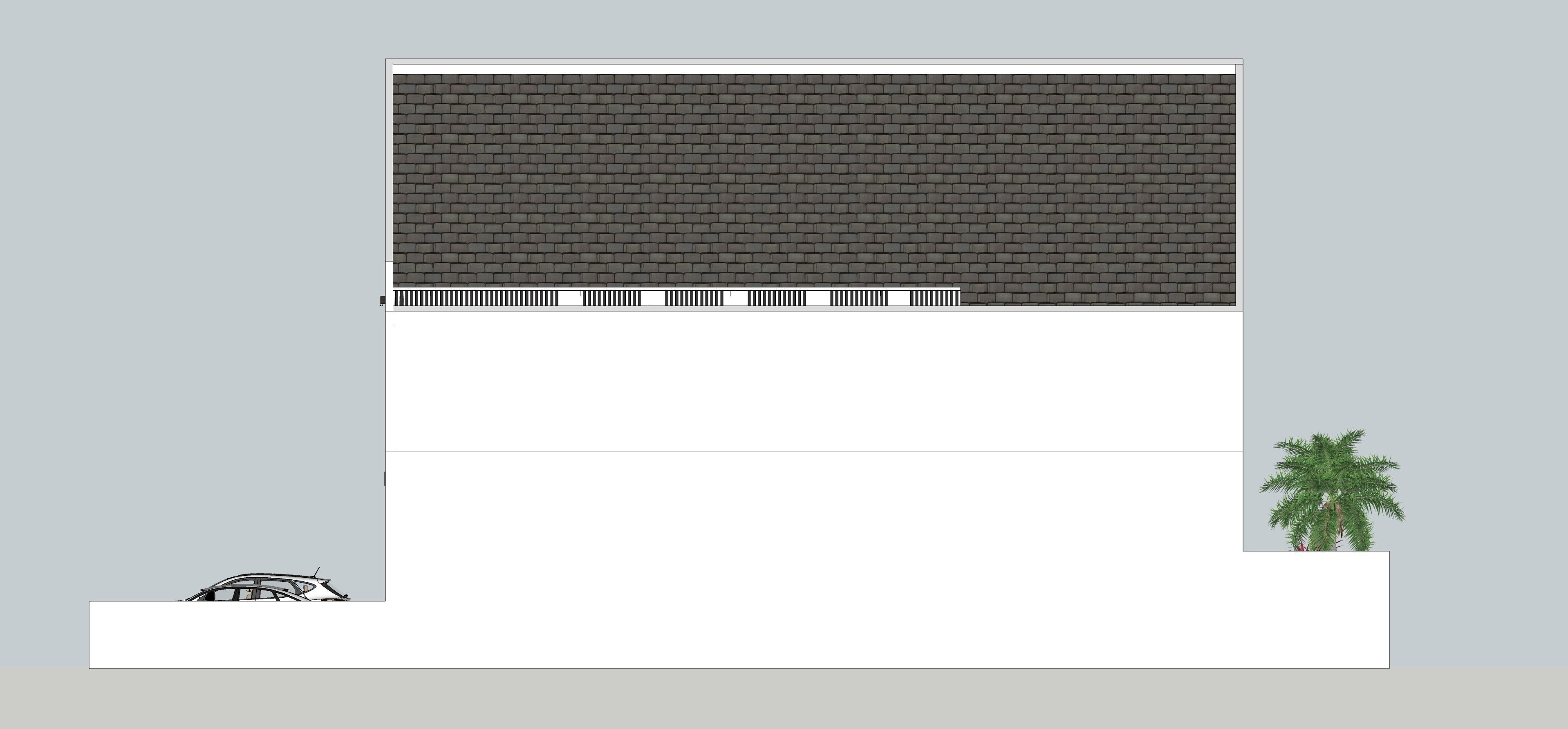 TERRACE HOUSE EXTERIOR AND INTERIOR DESIGN Low-poly 3D model_5