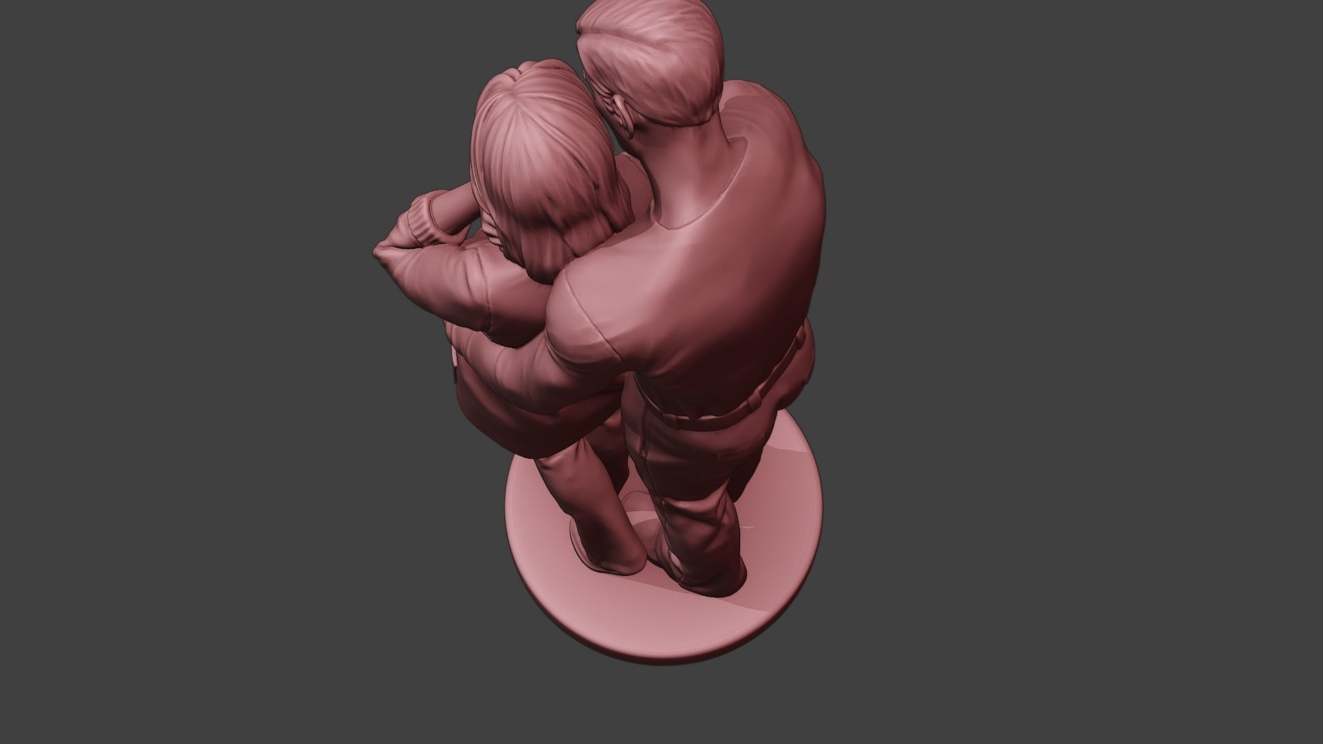 Couple in love 3D print model_16