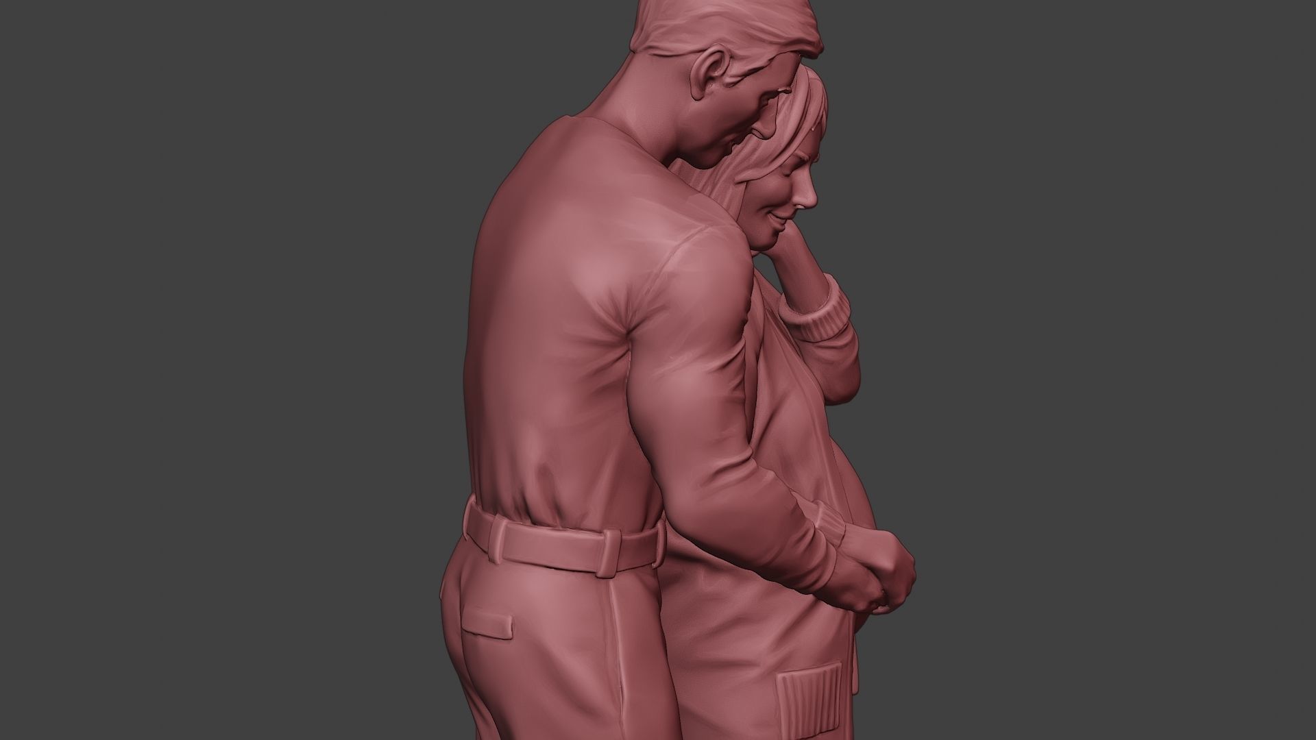 Couple in love 3D print model_20