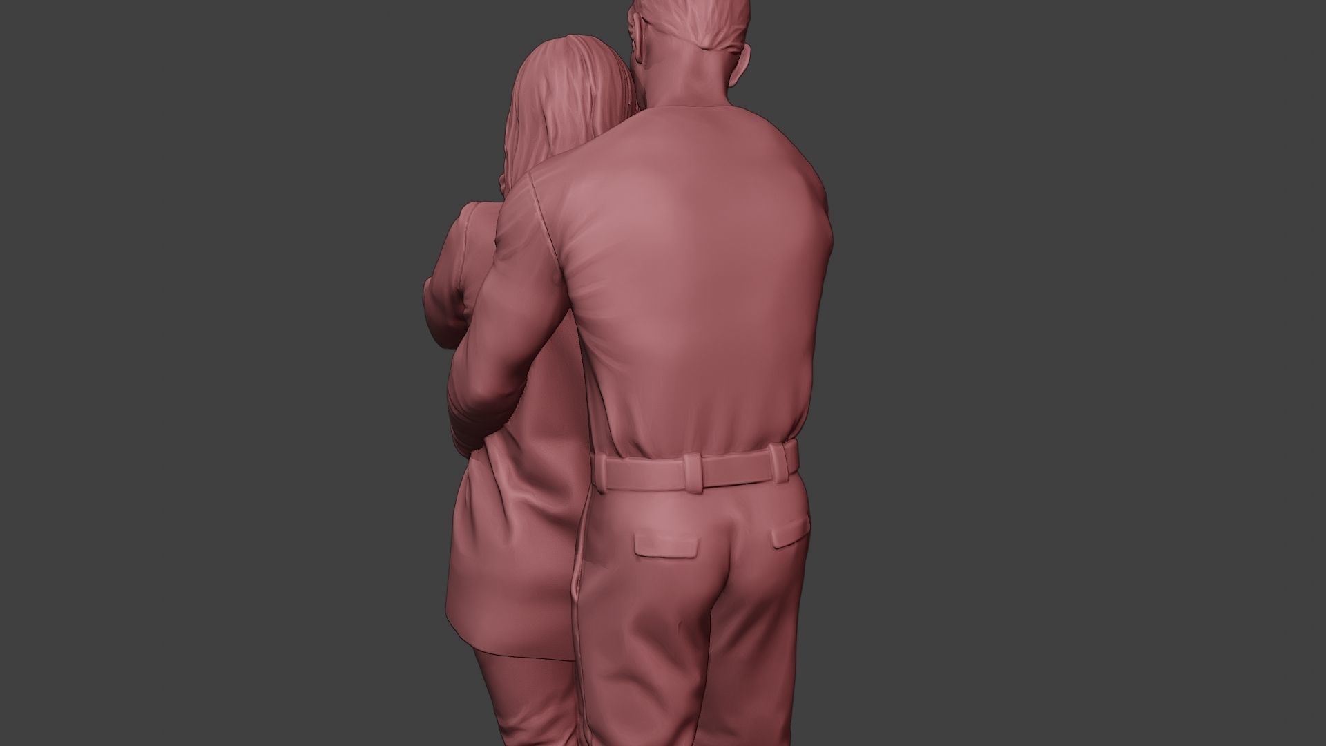 Couple in love 3D print model_21