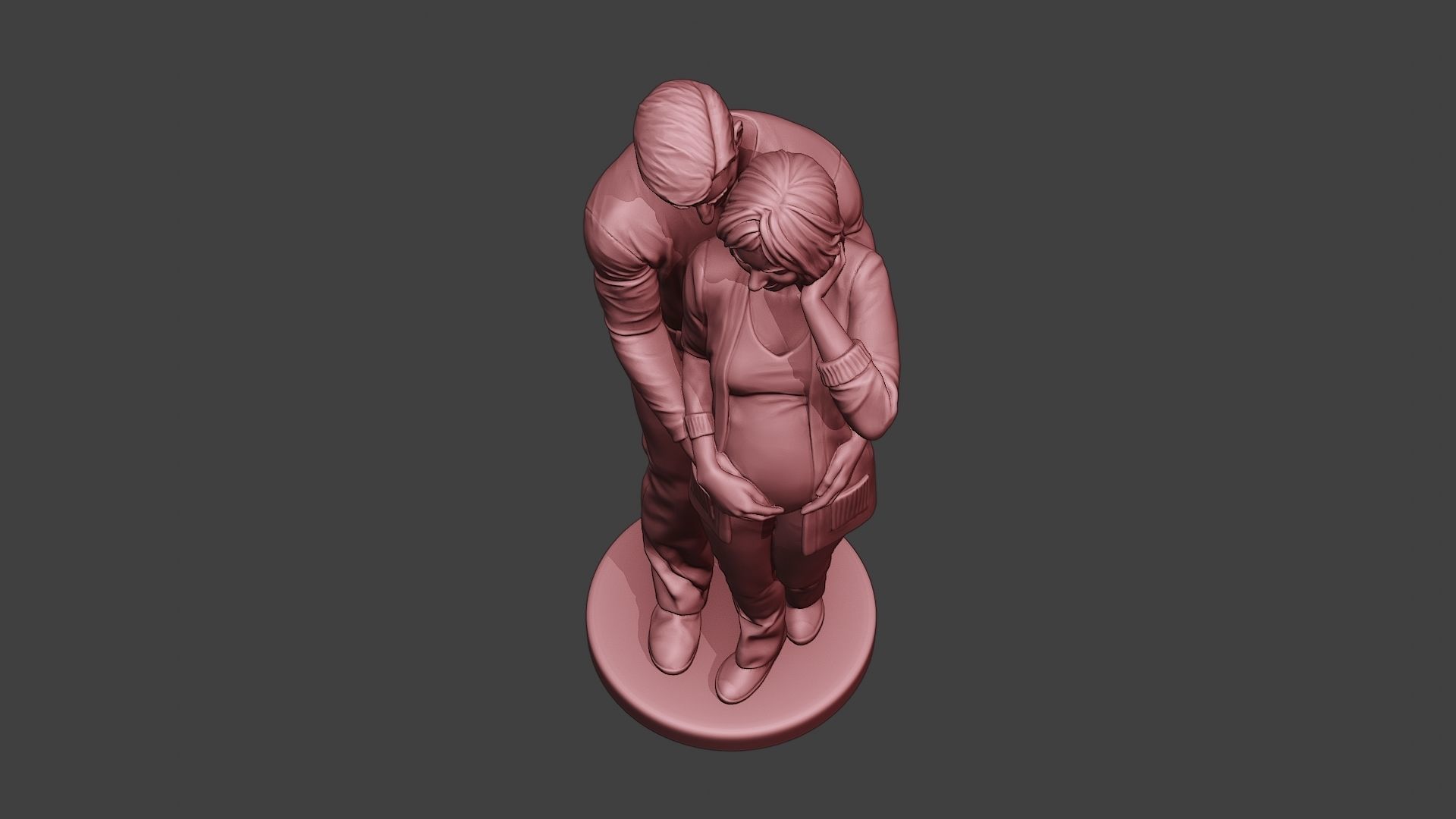 Couple in love 3D print model_14