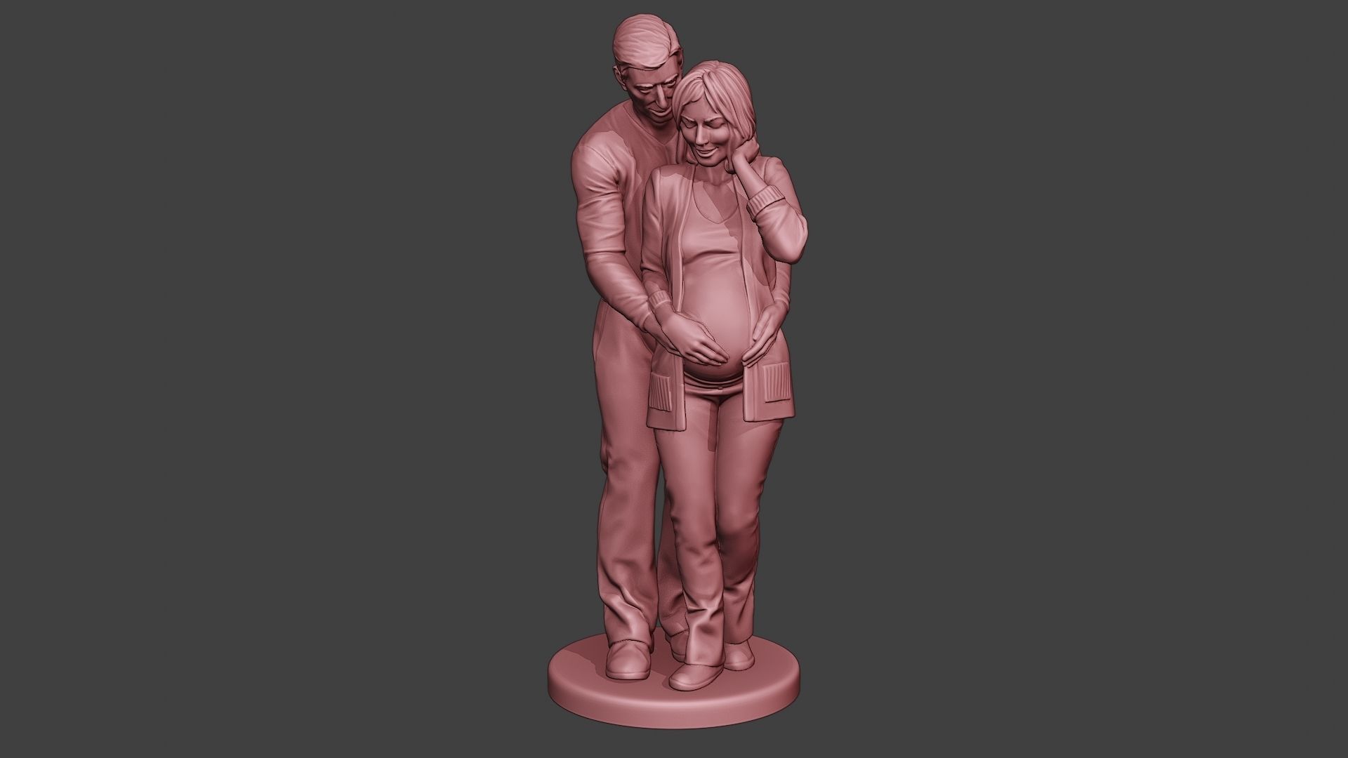 Couple in love 3D print model_11