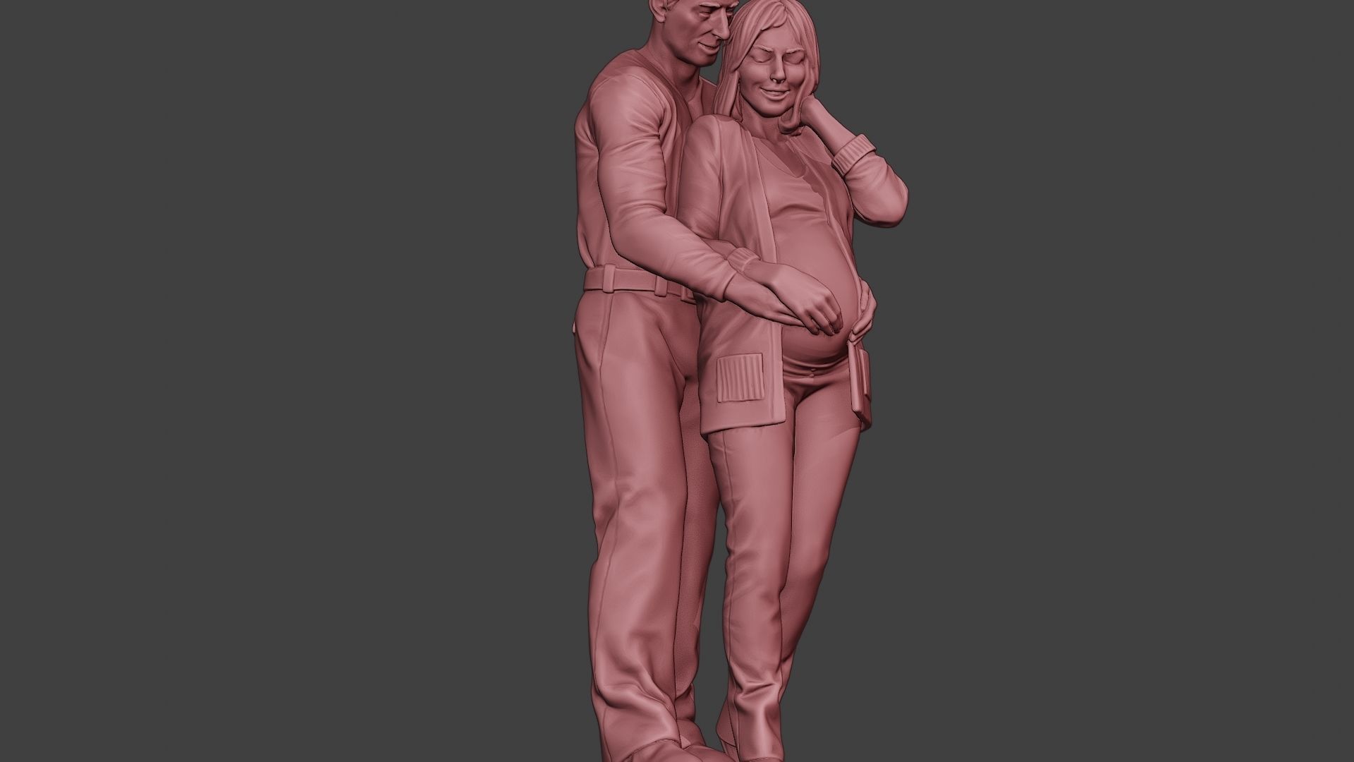 Couple in love 3D print model_13