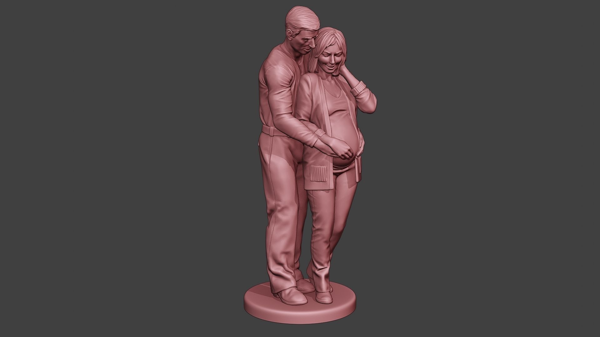 Couple in love 3D print model_10