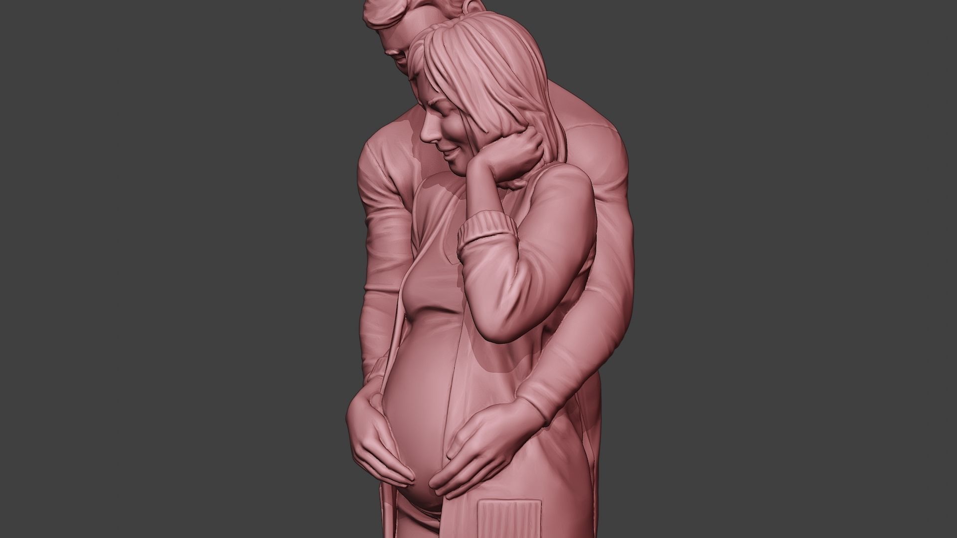 Couple in love 3D print model_18