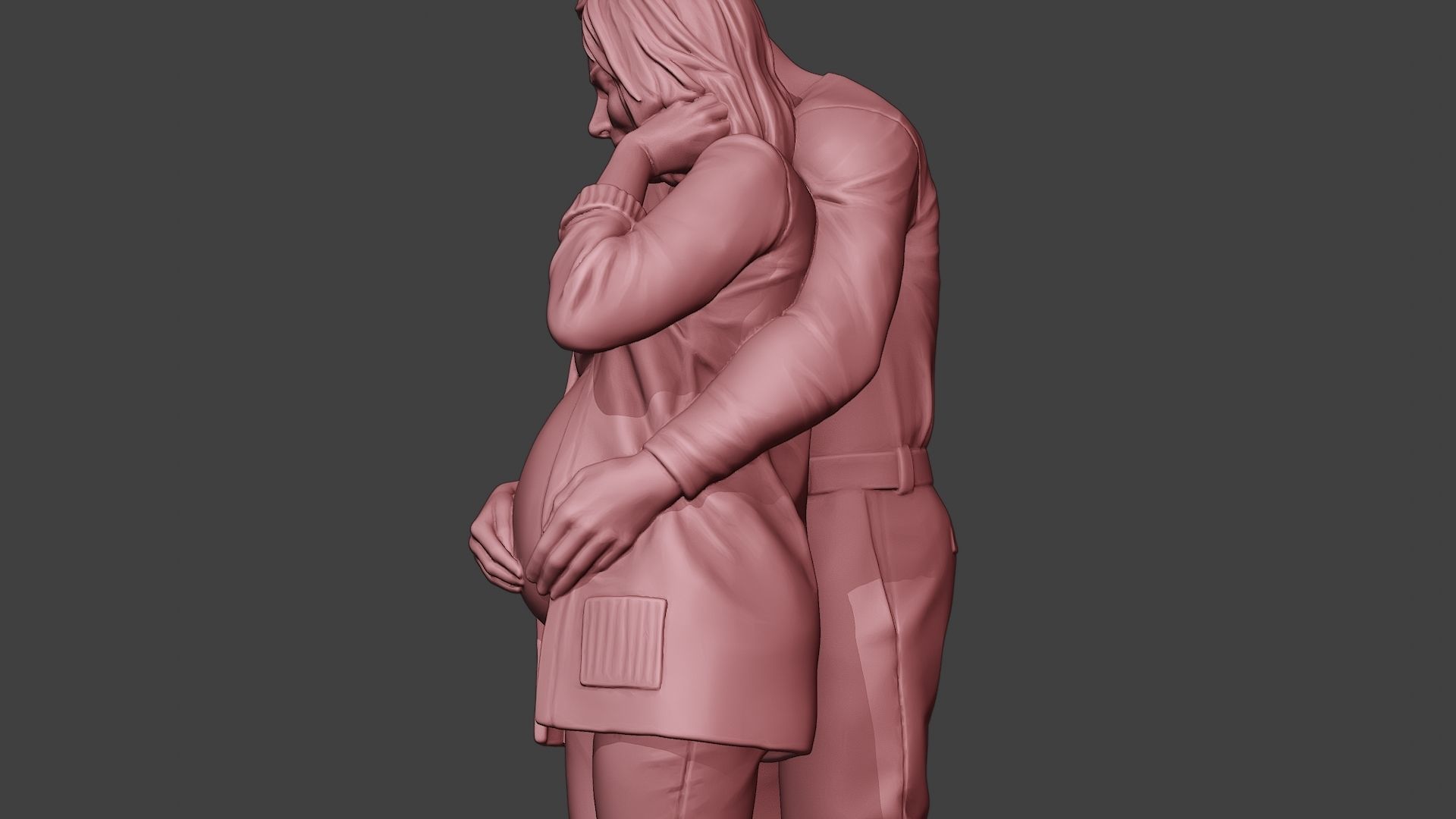 Couple in love 3D print model_17