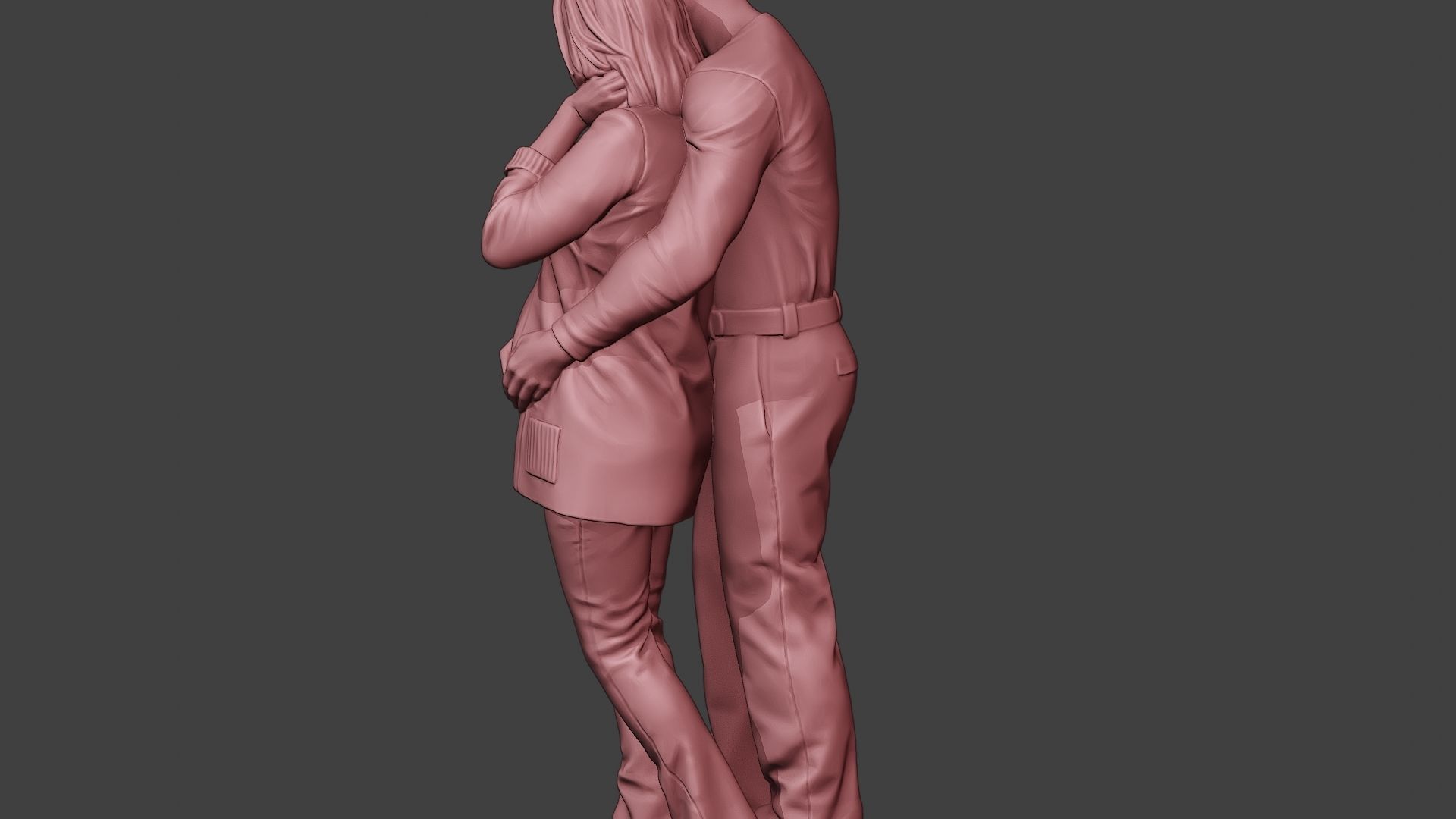 Couple in love 3D print model_26