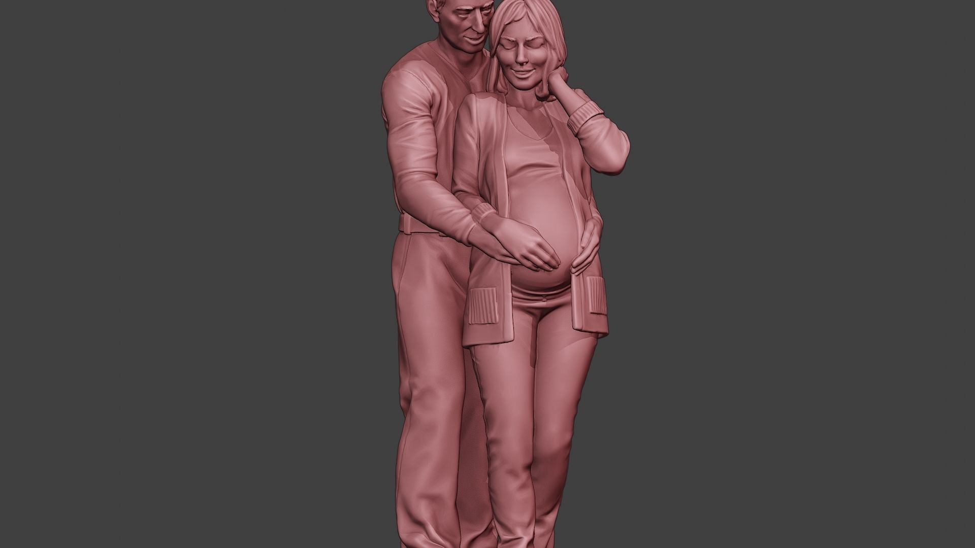 Couple in love 3D print model_28