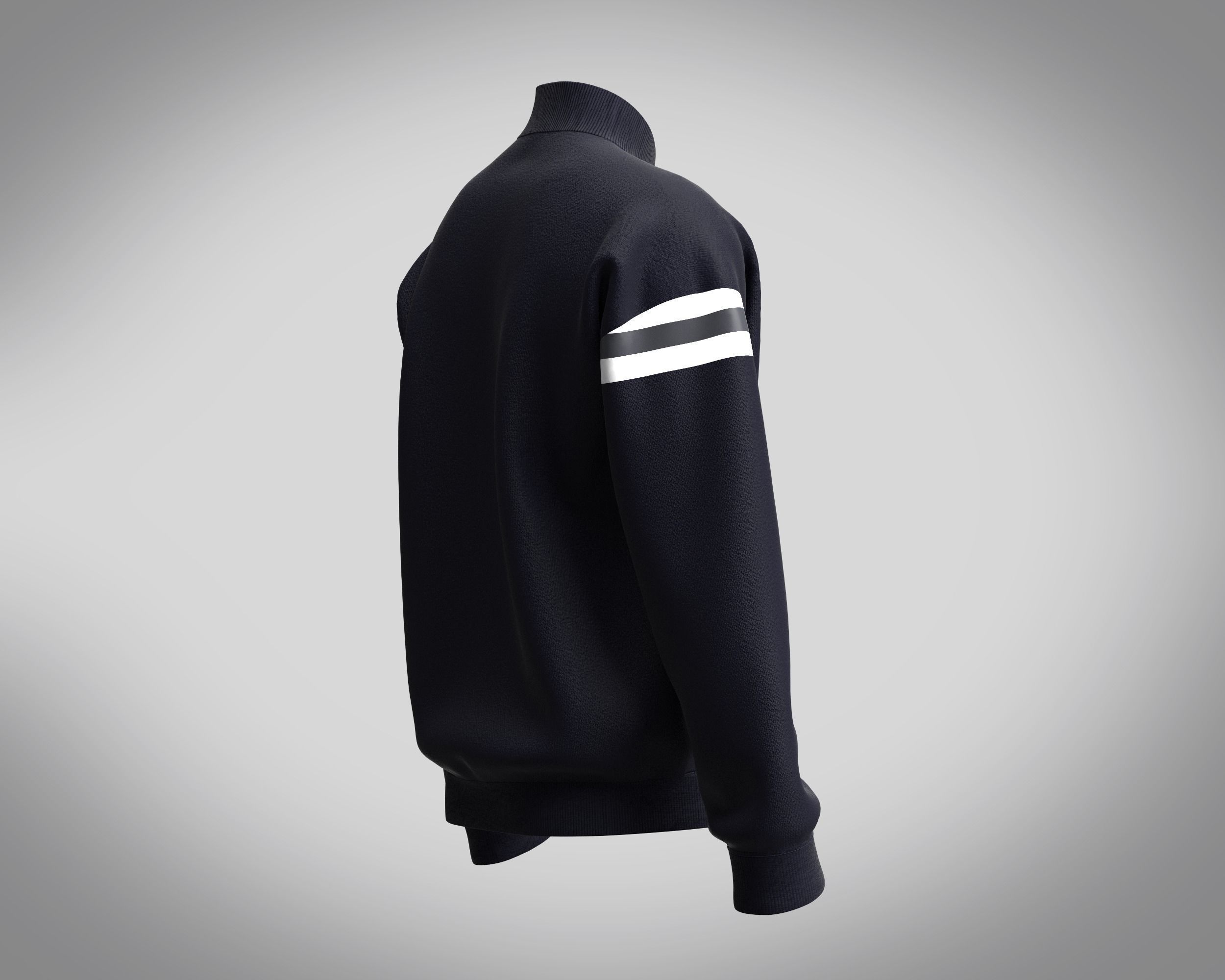 Jacket Vintage Bomber 3D model_2