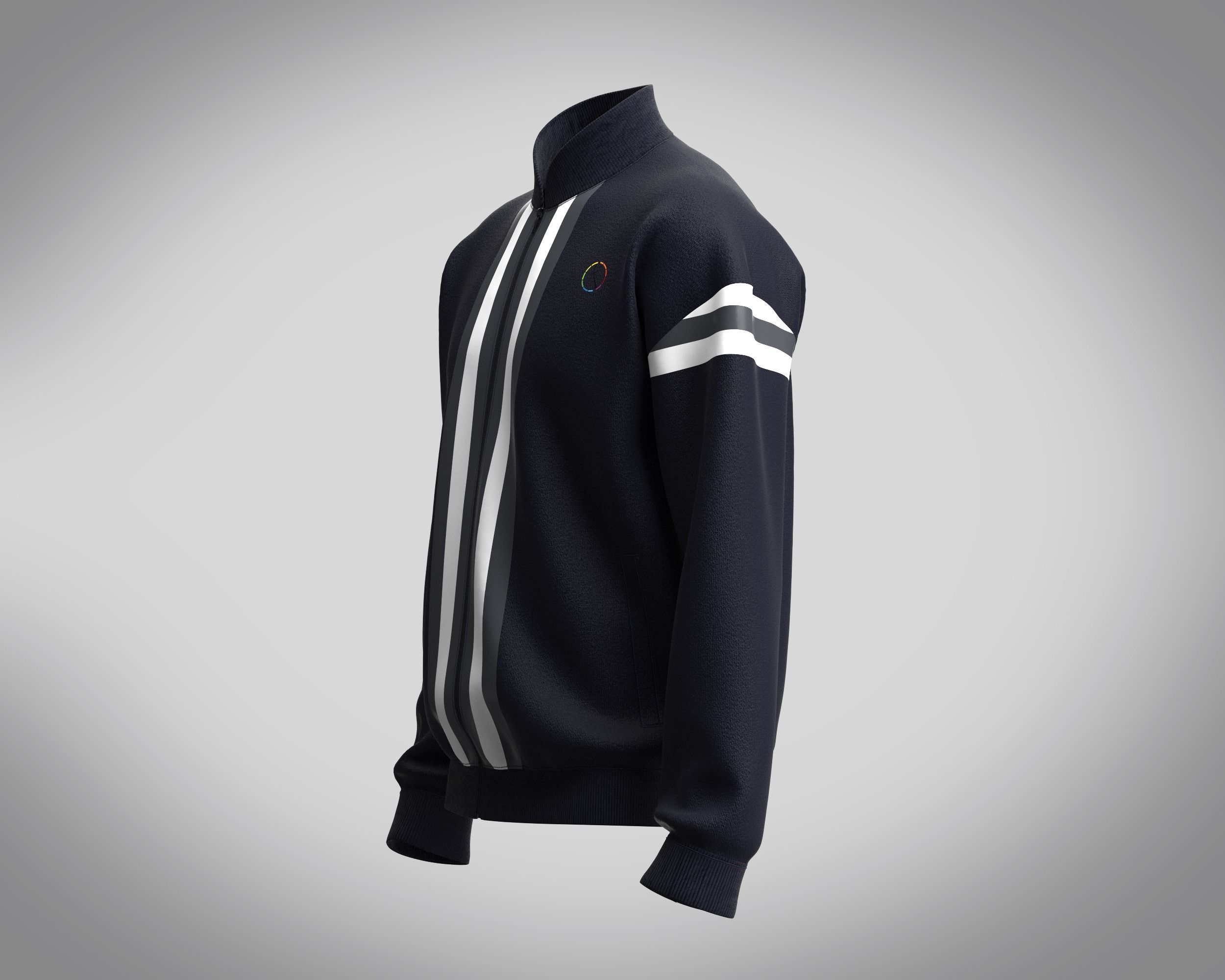 Jacket Vintage Bomber 3D model_5