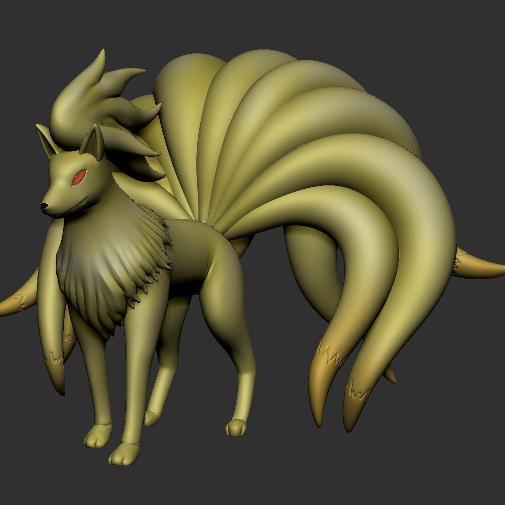 NINETALES POKEMON 3D model 3D printable | CGTrader