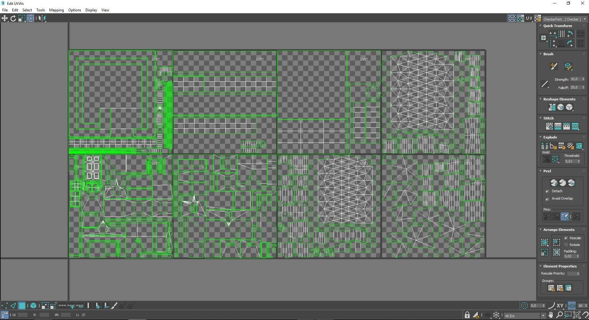 low-poly 3D PBR set House VR Low-poly 3D model_18