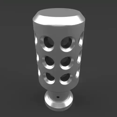 Sparco Shift Knob PIUMA Silver 3D model