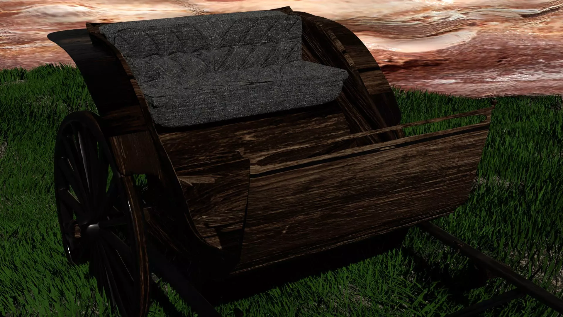 Stagecoach swivel rocking chair 3D model
