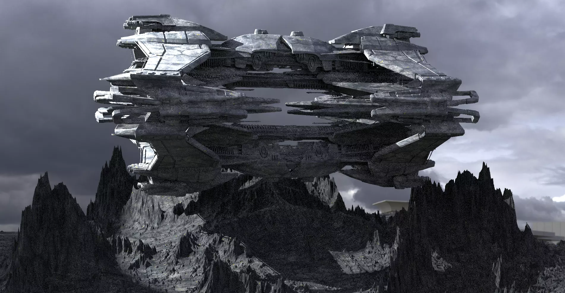 Space Station Mining Base 2 3D model