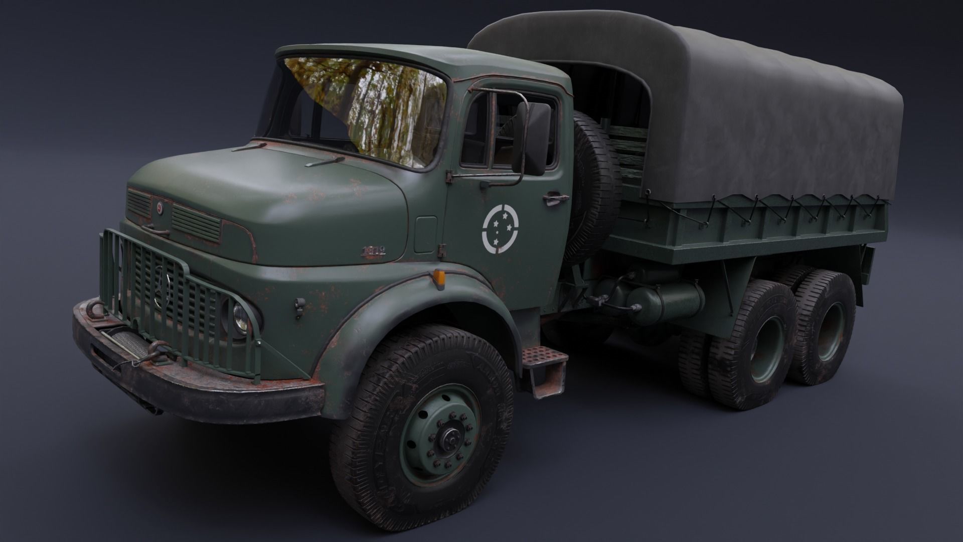 Citroën - T55 Plateau Bâché Militaire 1960 - IXO - 1/43 - Autos