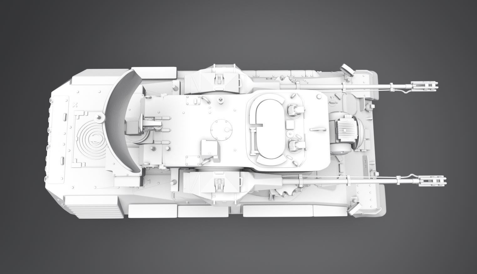 Flakpanzar Gepard Scale Model 3D model 3D printable | CGTrader
