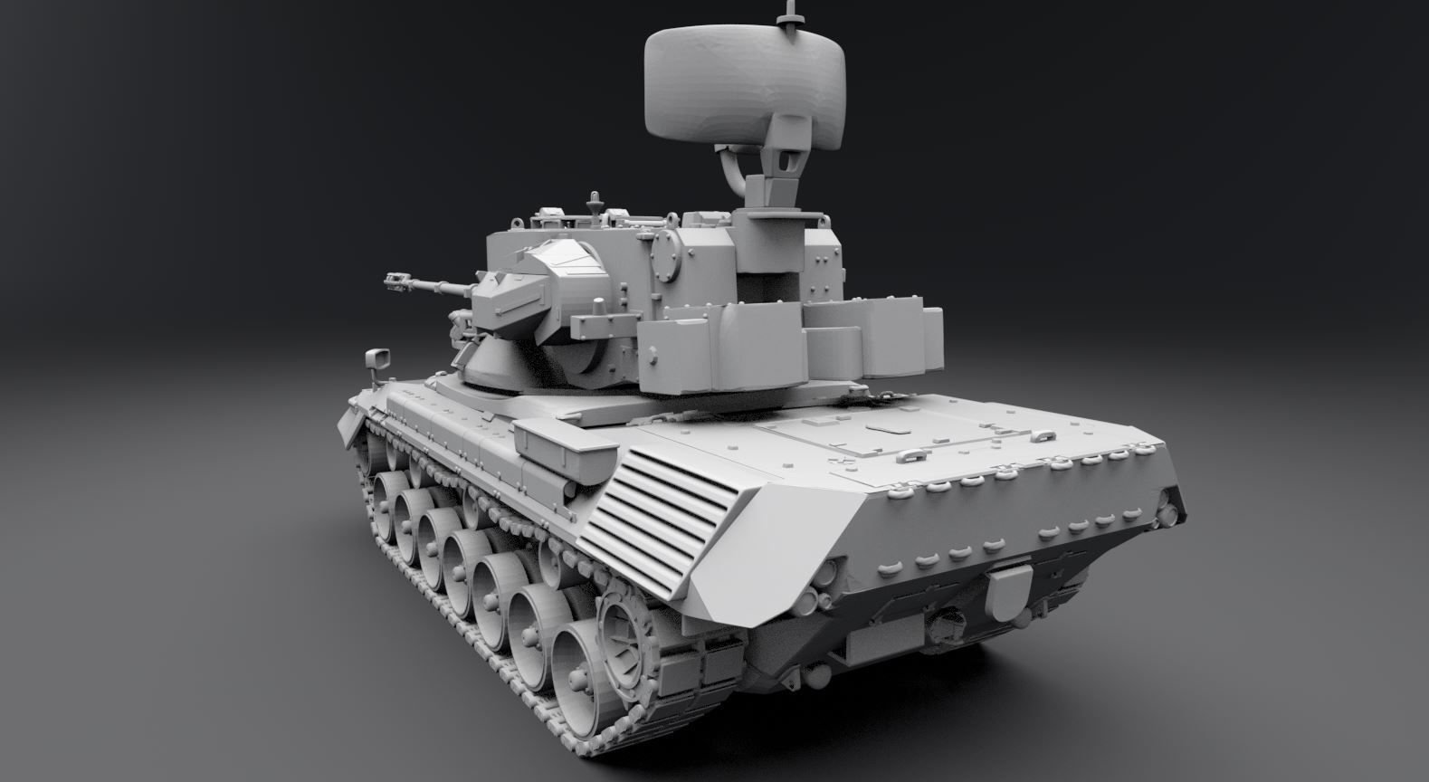 Flakpanzar Gepard Scale Model 3D model 3D printable | CGTrader