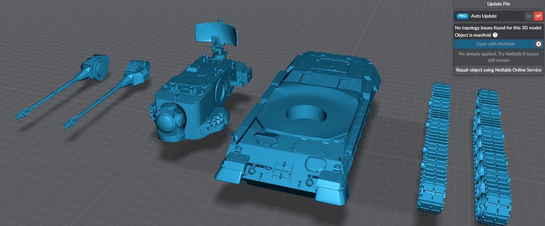 Flakpanzar Gepard Scale Model 3D model 3D printable | CGTrader