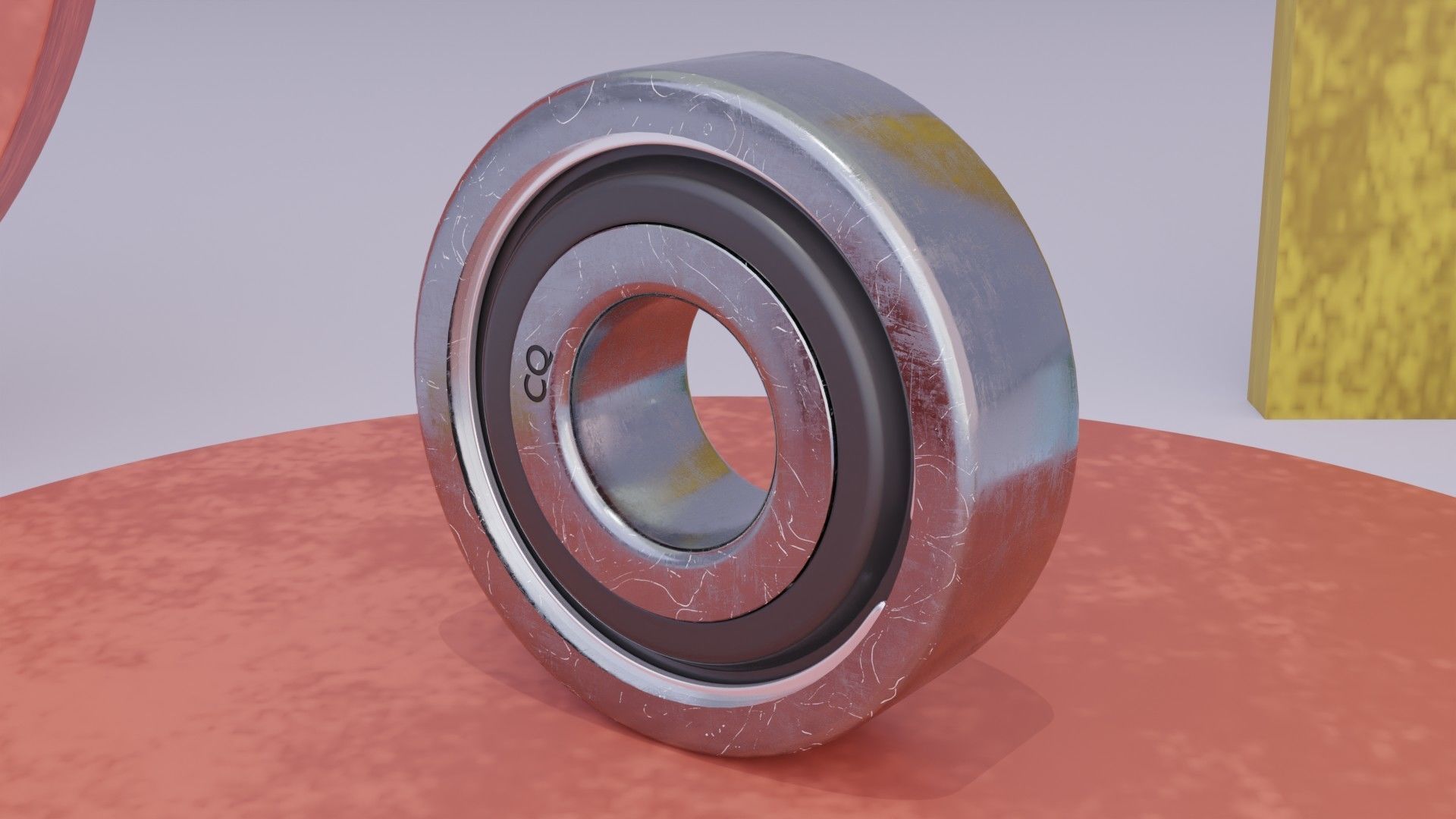 Bearing ball 3D model_9
