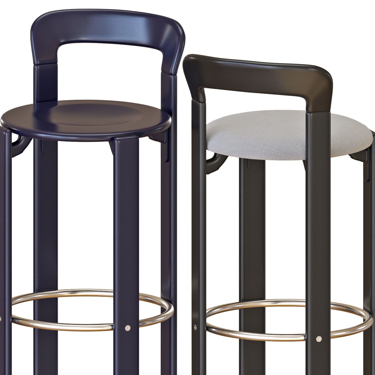 Hay Rey Bar Stools 3D model_3