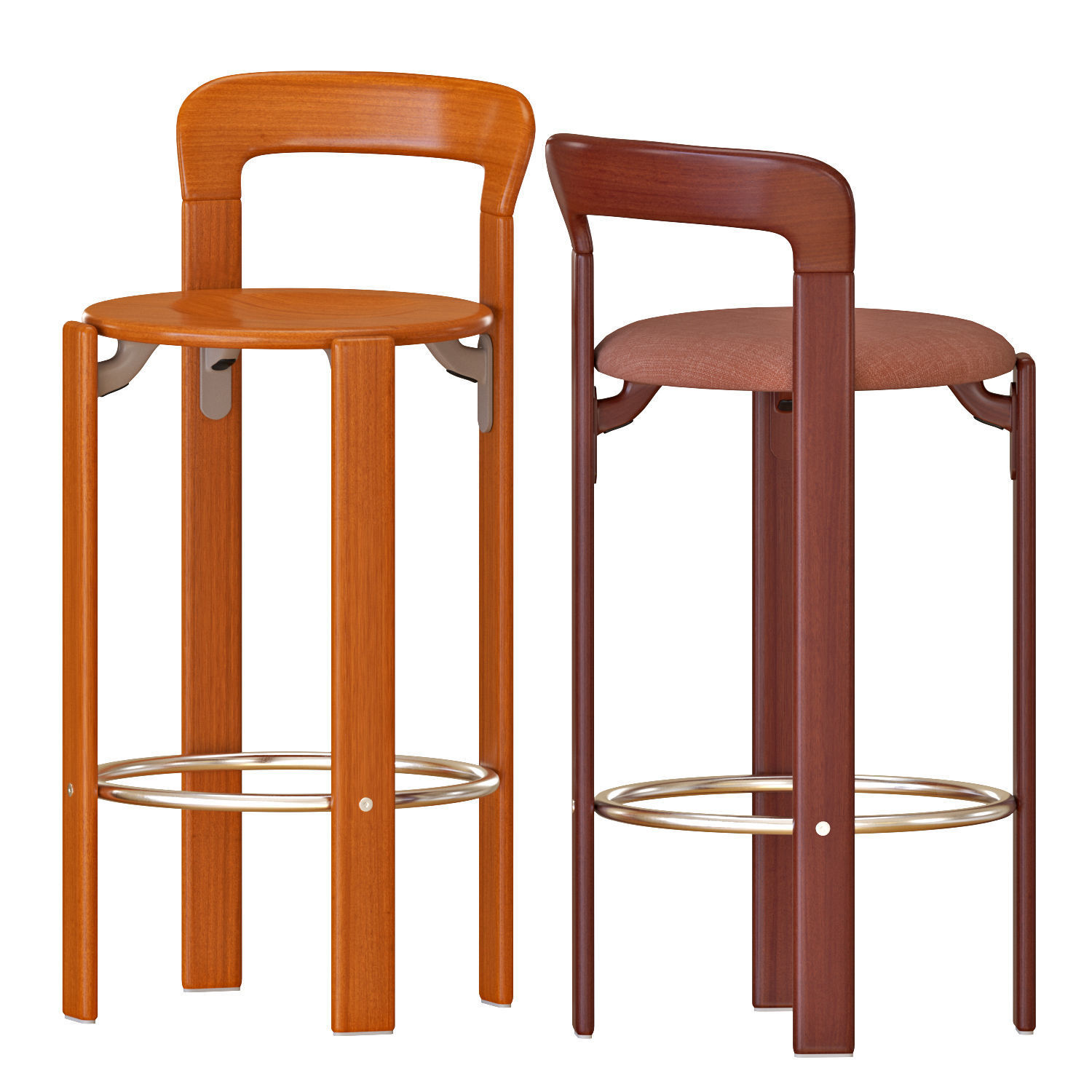 Hay Rey Bar Stools 3D model_1