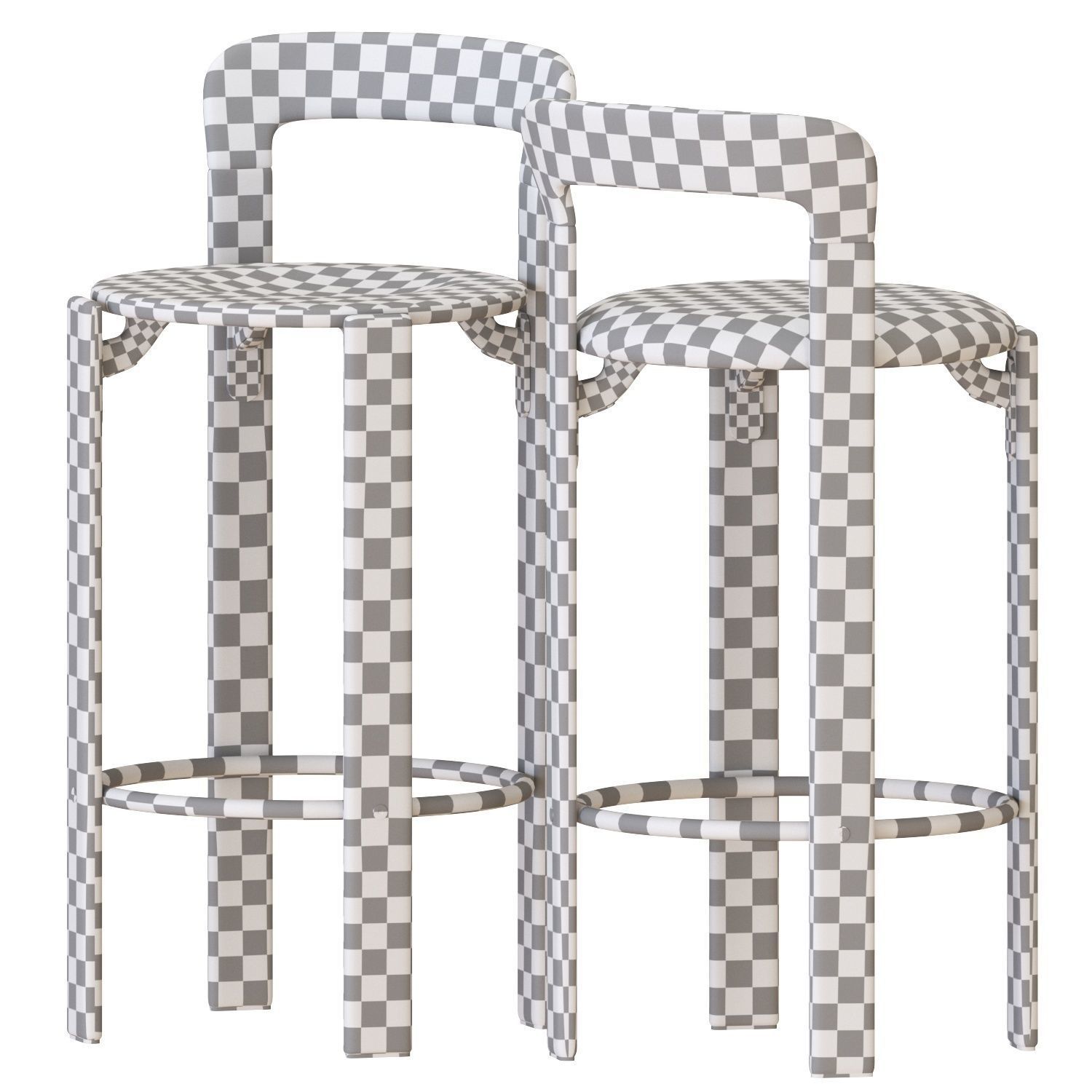 Hay Rey Bar Stools 3D model_5
