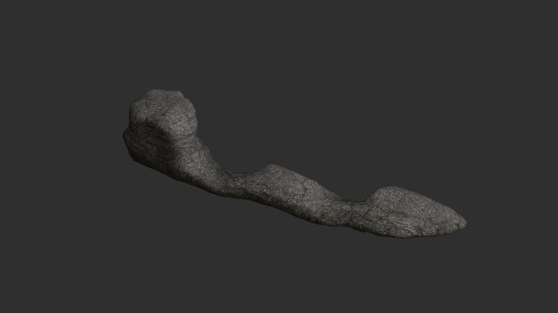 Long Flat Rocks Free low-poly 3D model_3