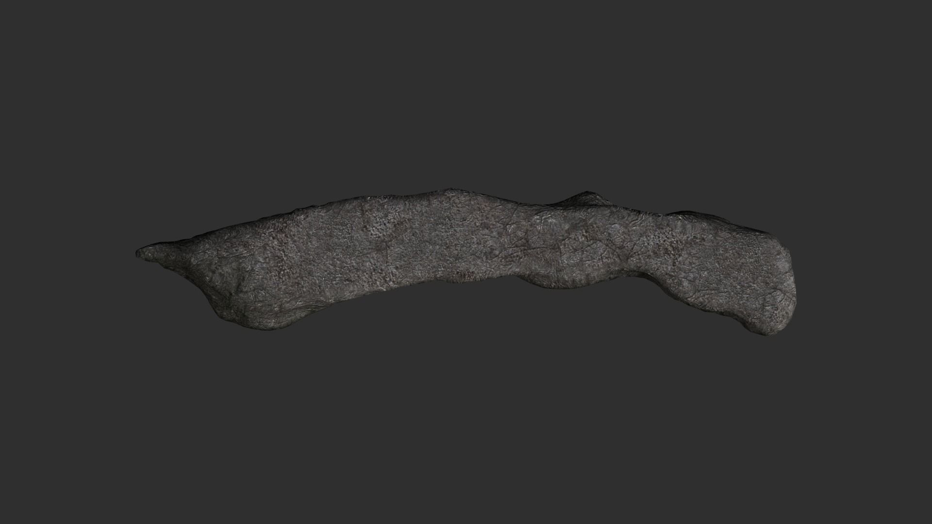 Long Flat Rocks Free low-poly 3D model_8