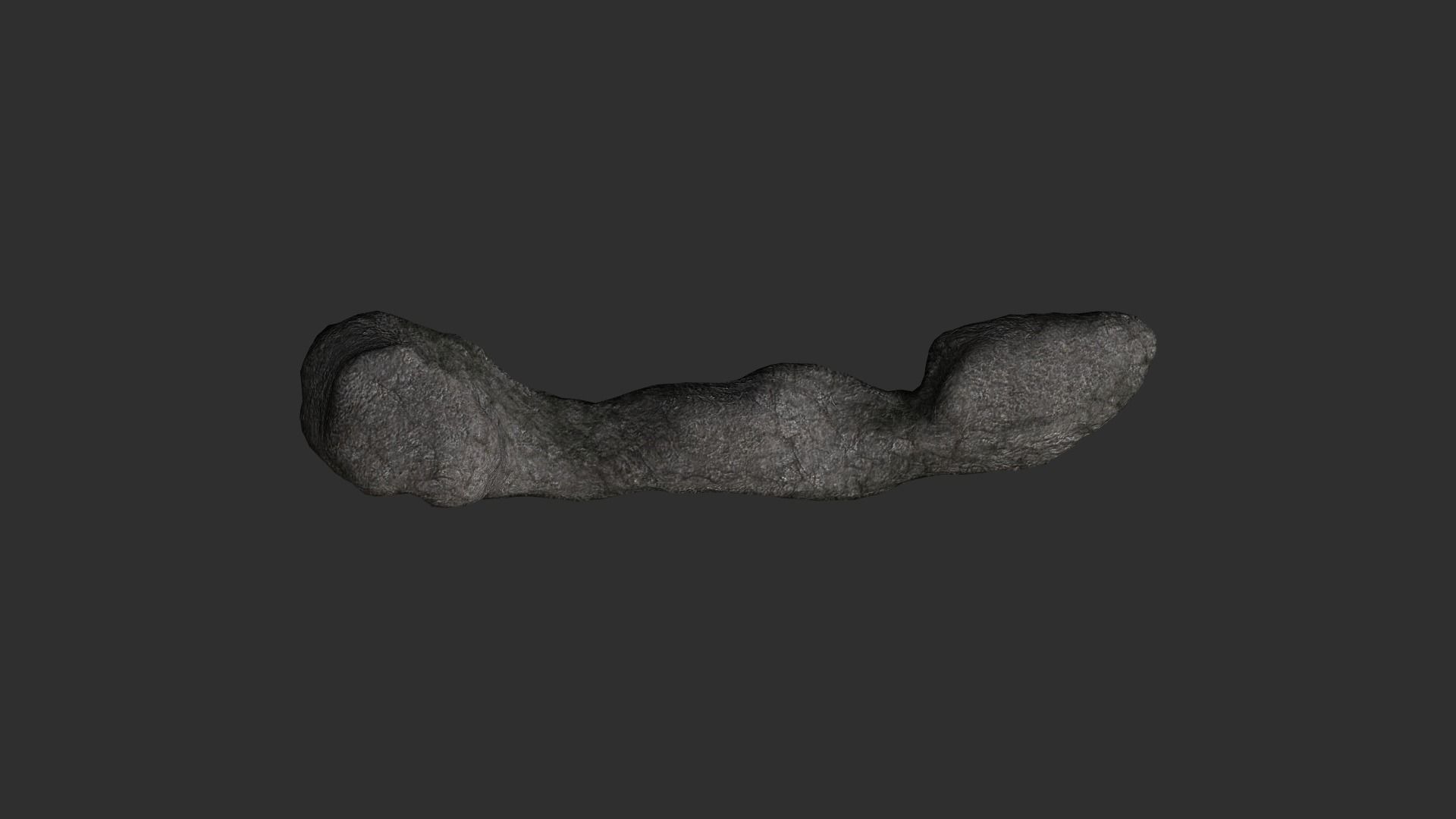 Long Flat Rocks Free low-poly 3D model_4