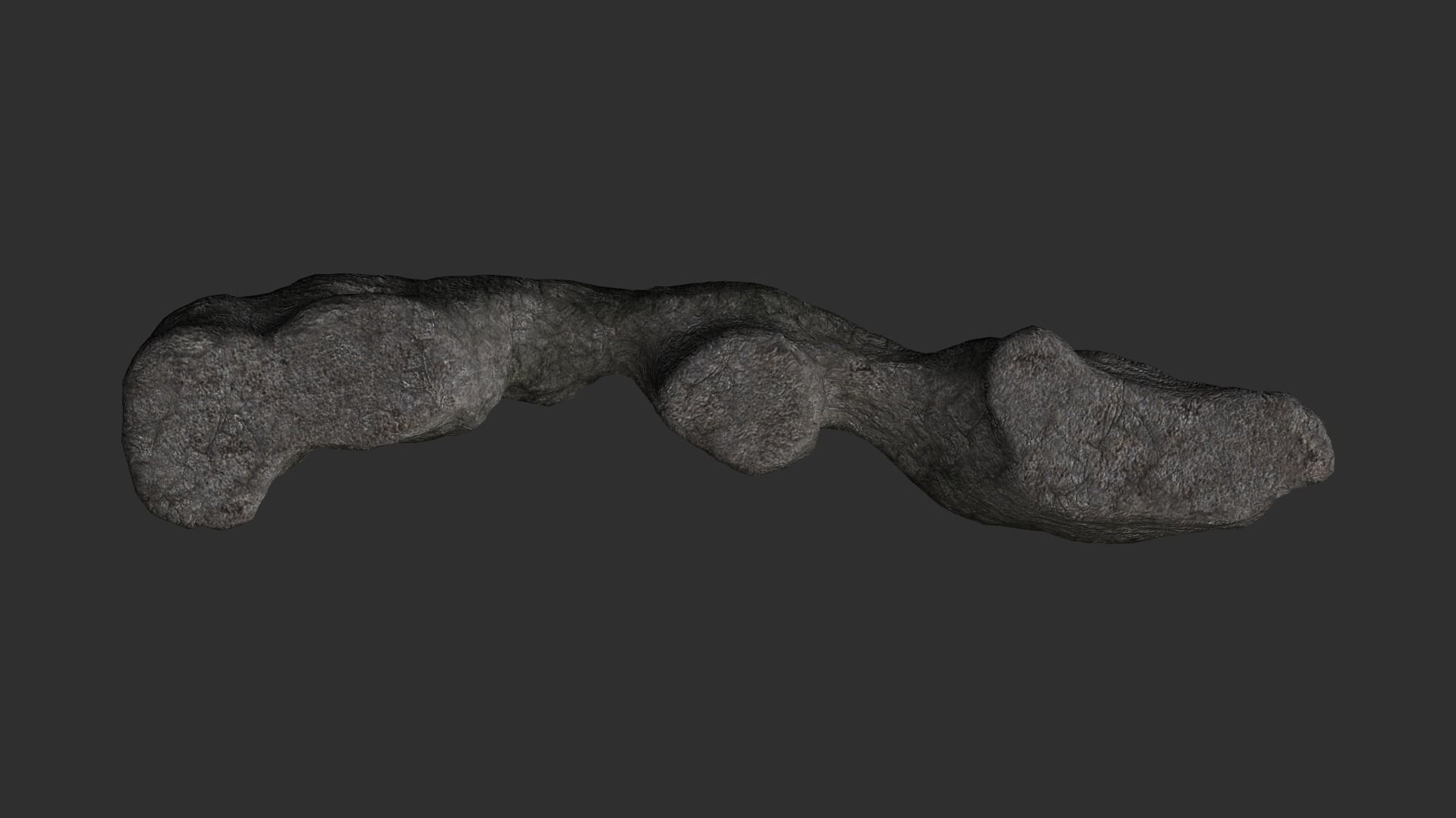Long Flat Rocks Free low-poly 3D model_2