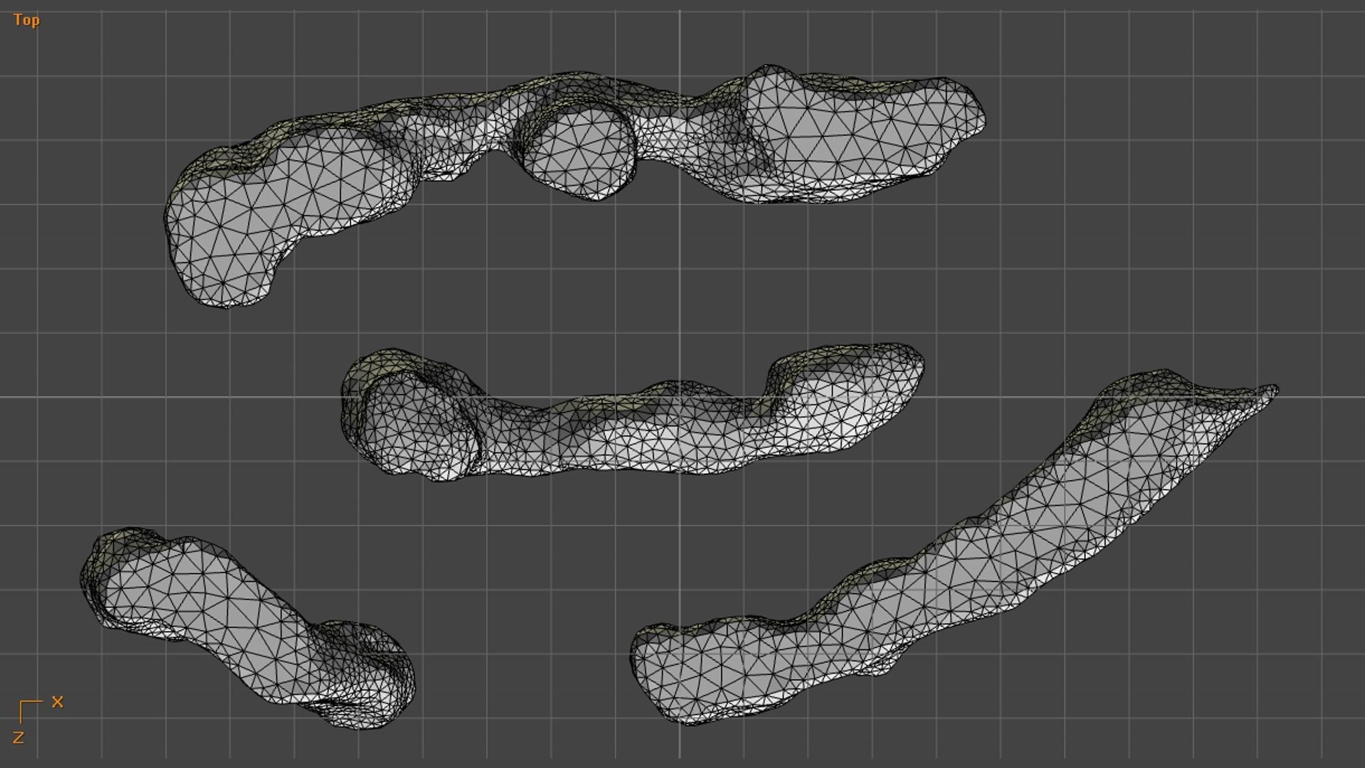 Long Flat Rocks Free low-poly 3D model_10