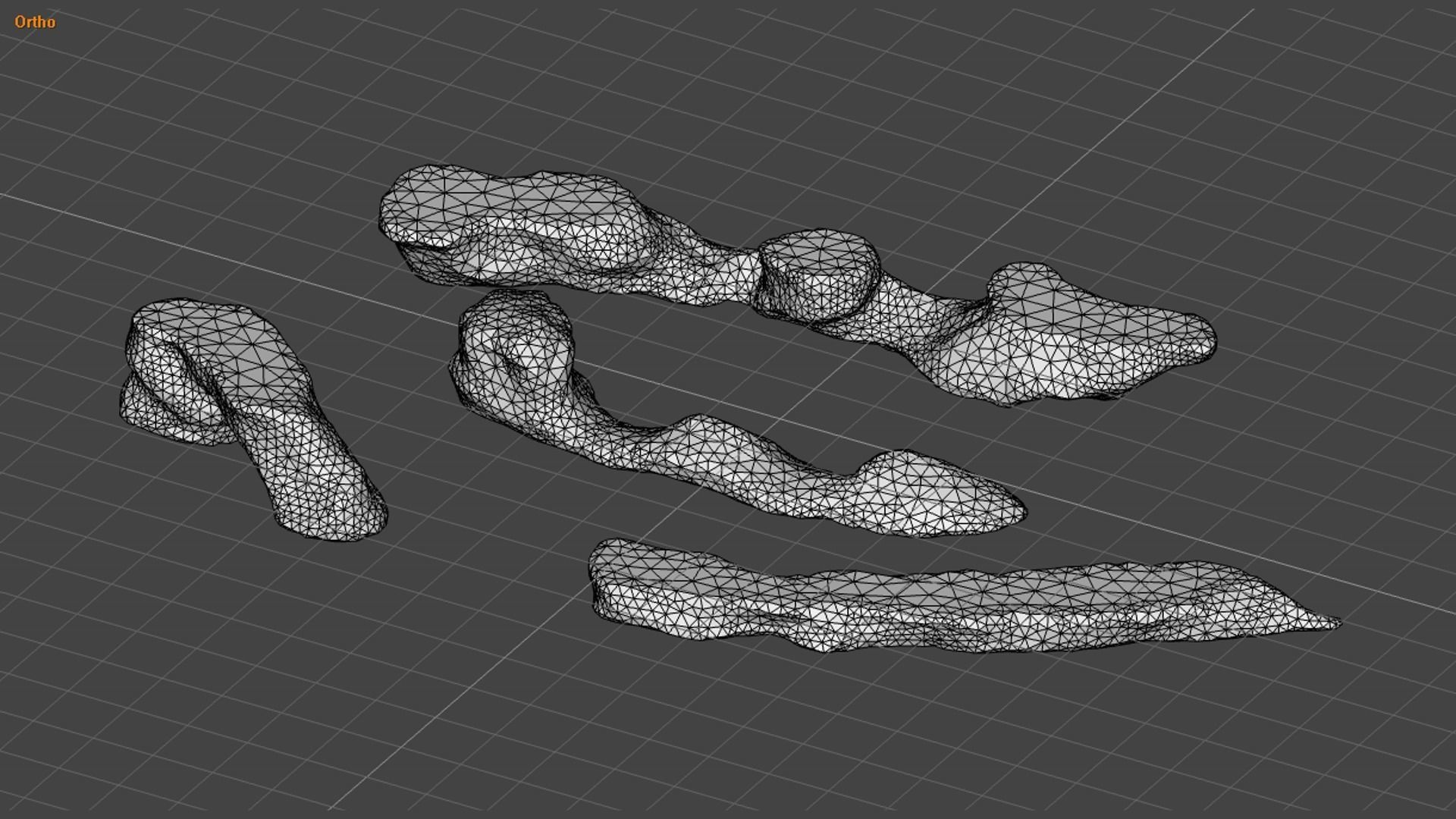 Long Flat Rocks Free low-poly 3D model_11